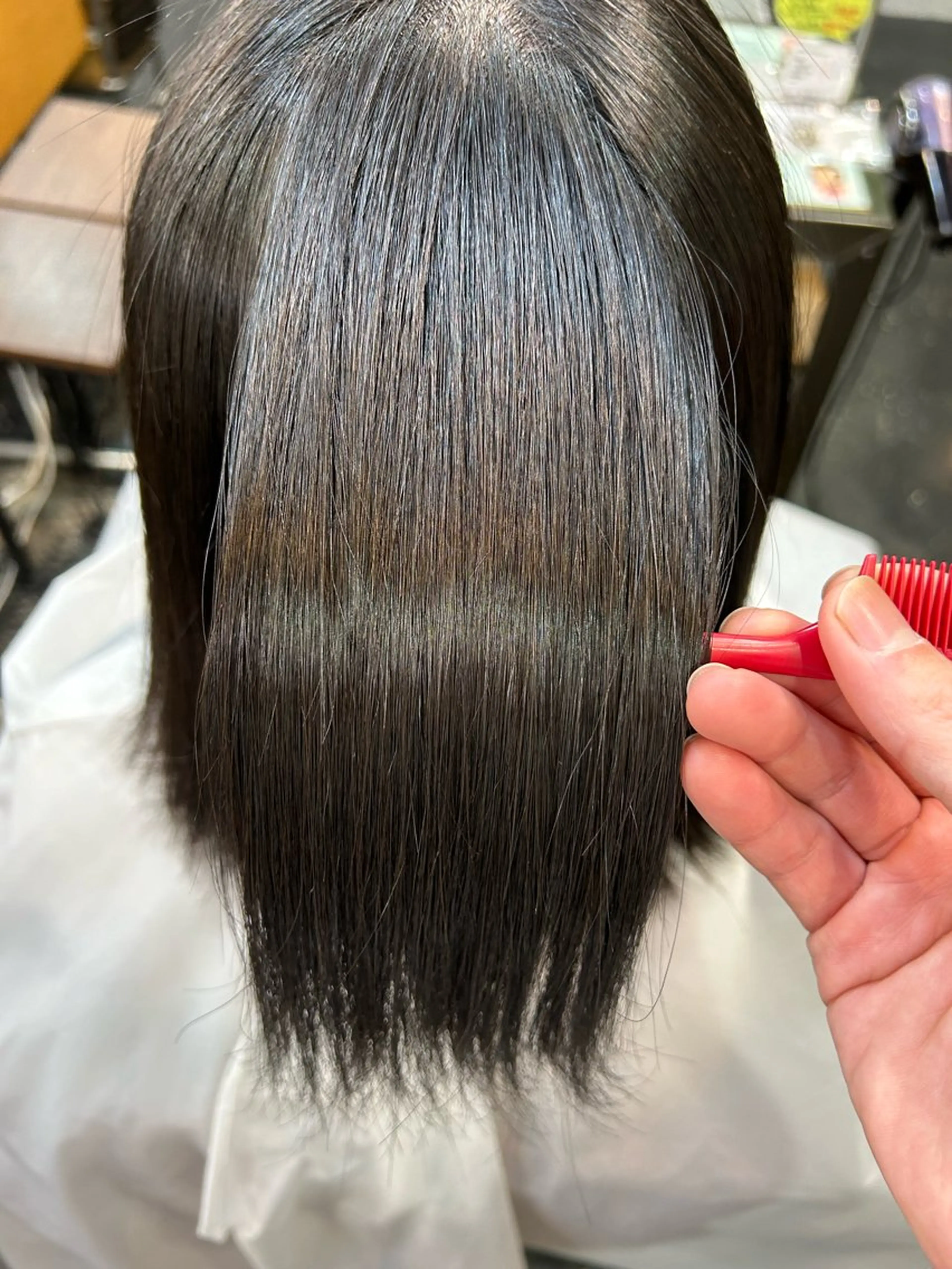 ミディアム パーマ カット 縮毛矯正 高濃度水素/髪質改善 /柳原大輝のヘアスタイル