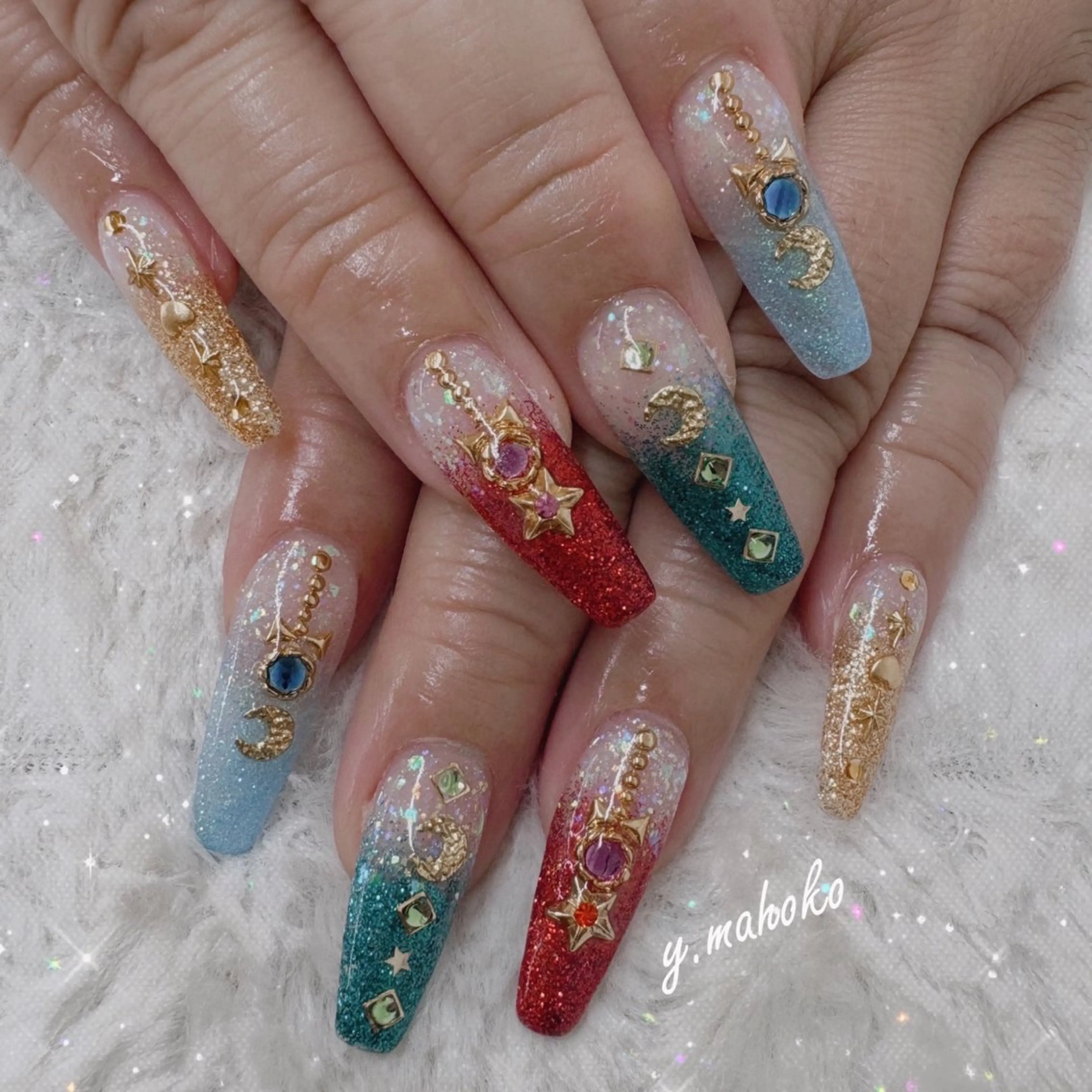 ネイル ハンドネイル She nail studio 原宿所属・パラジェル有/ スカルプ/mahoのネイルデザイン