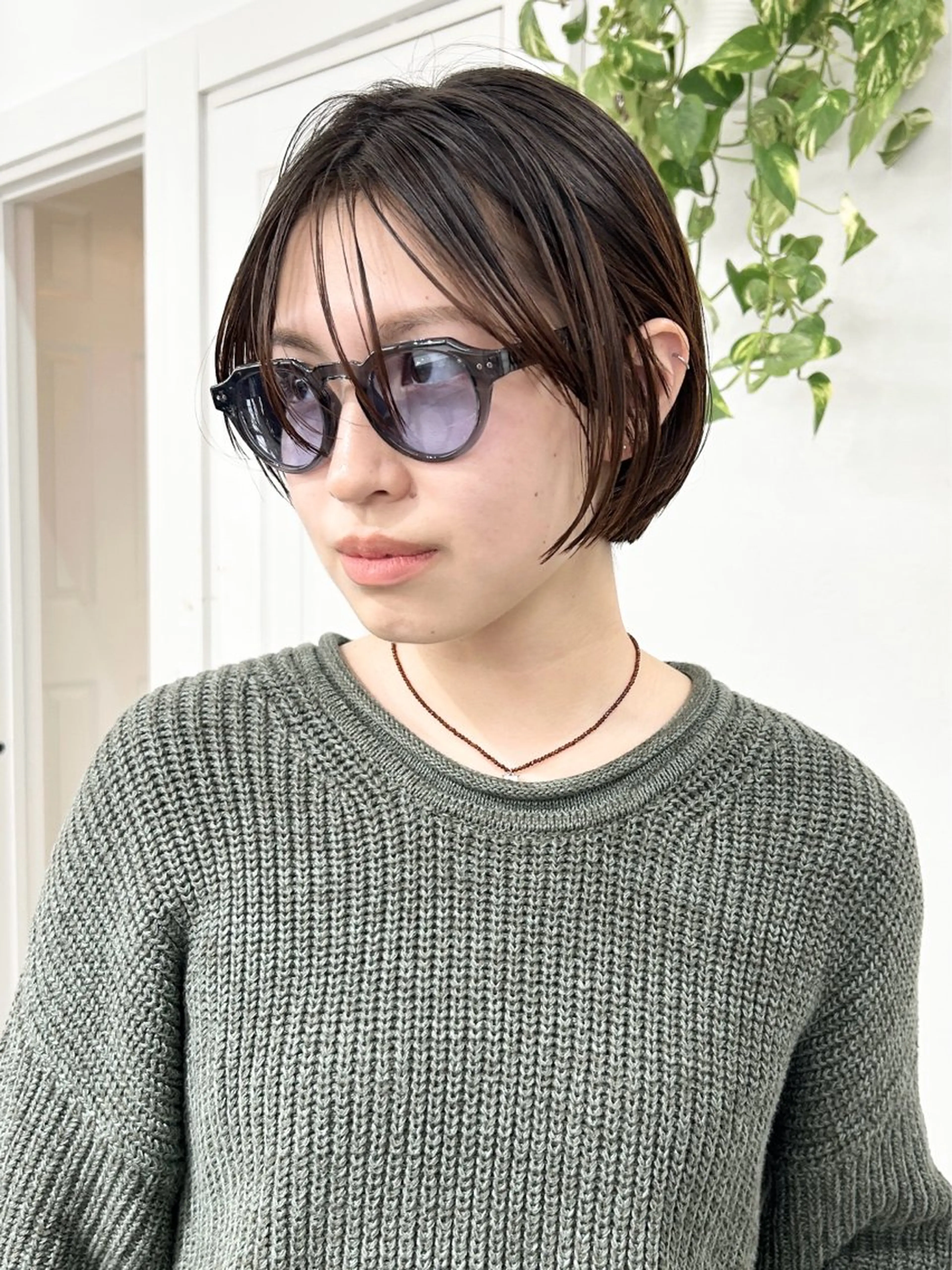 ミディアム カラー レイヤーボブ/ 艶カラー/サナ🌼のヘアスタイル