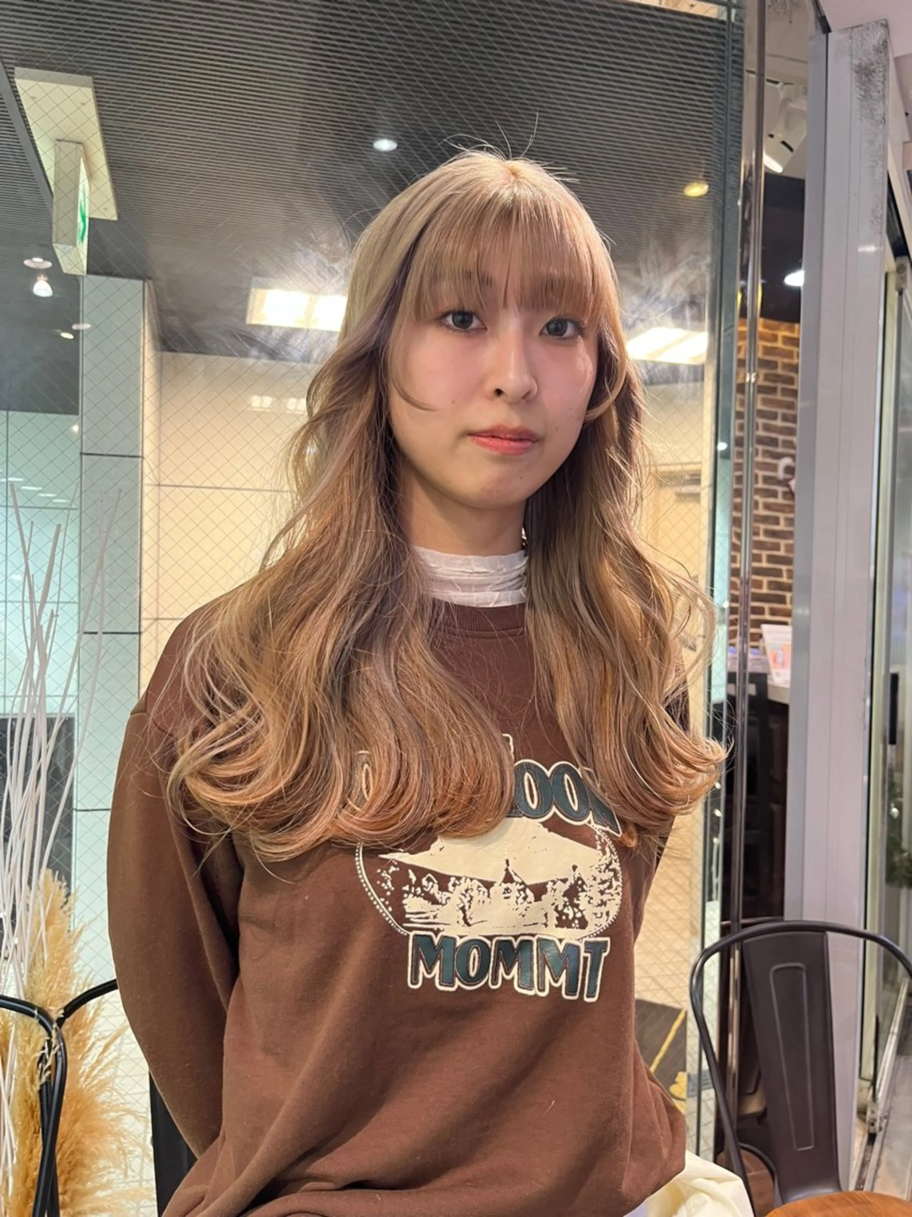 セミロング カラー ブリーチ ケアブリーチ ダブルカラー ハイトーンカラー インナーカラー Rei/ 縮毛矯正/ ハイライトカラー募集のヘアスタイル