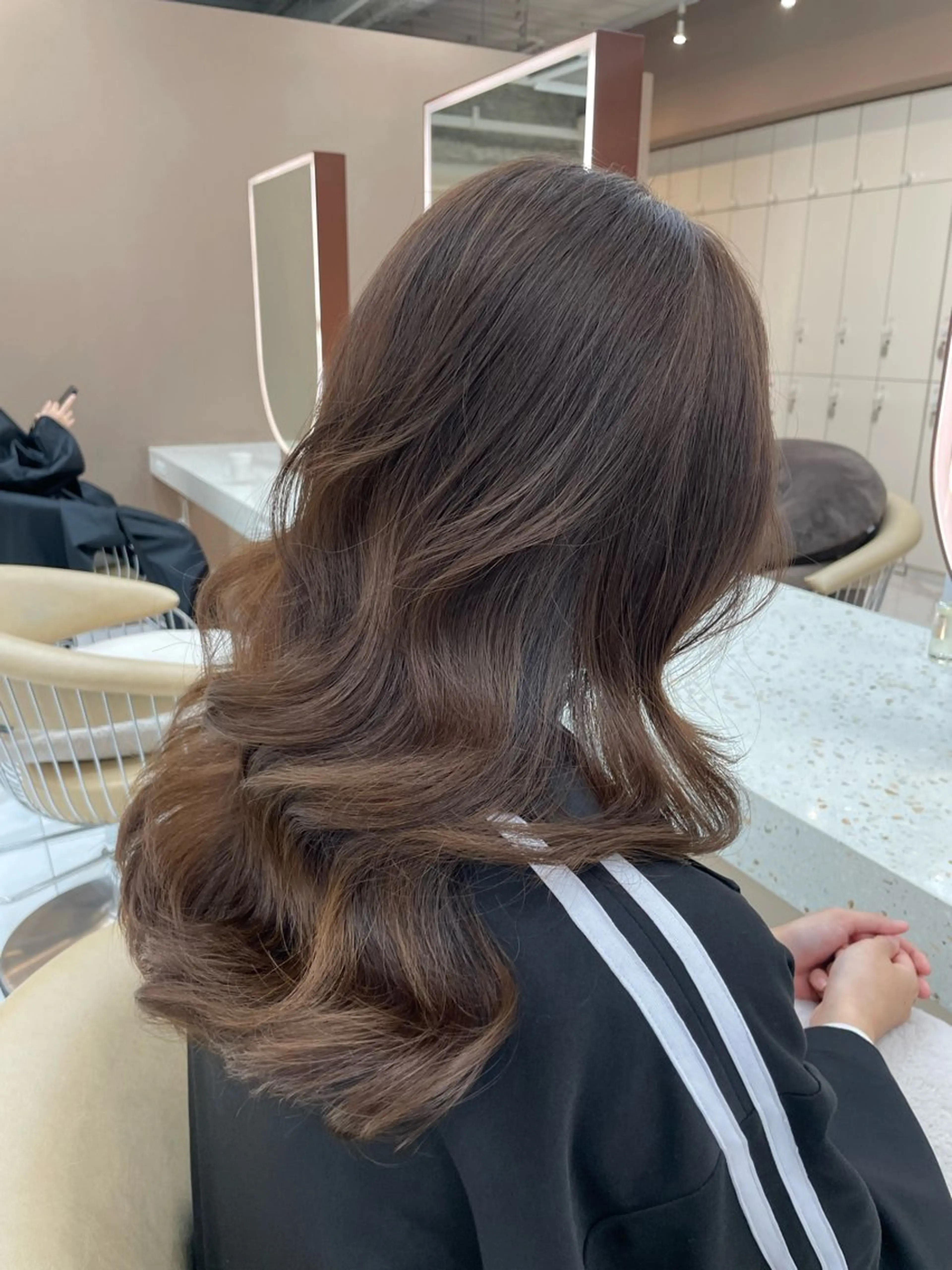 セミロング ヘアカラー トリートメント Ma cherie by Lond所属・ハイトーン/韓国 ヘア/RINAのヘアスタイル