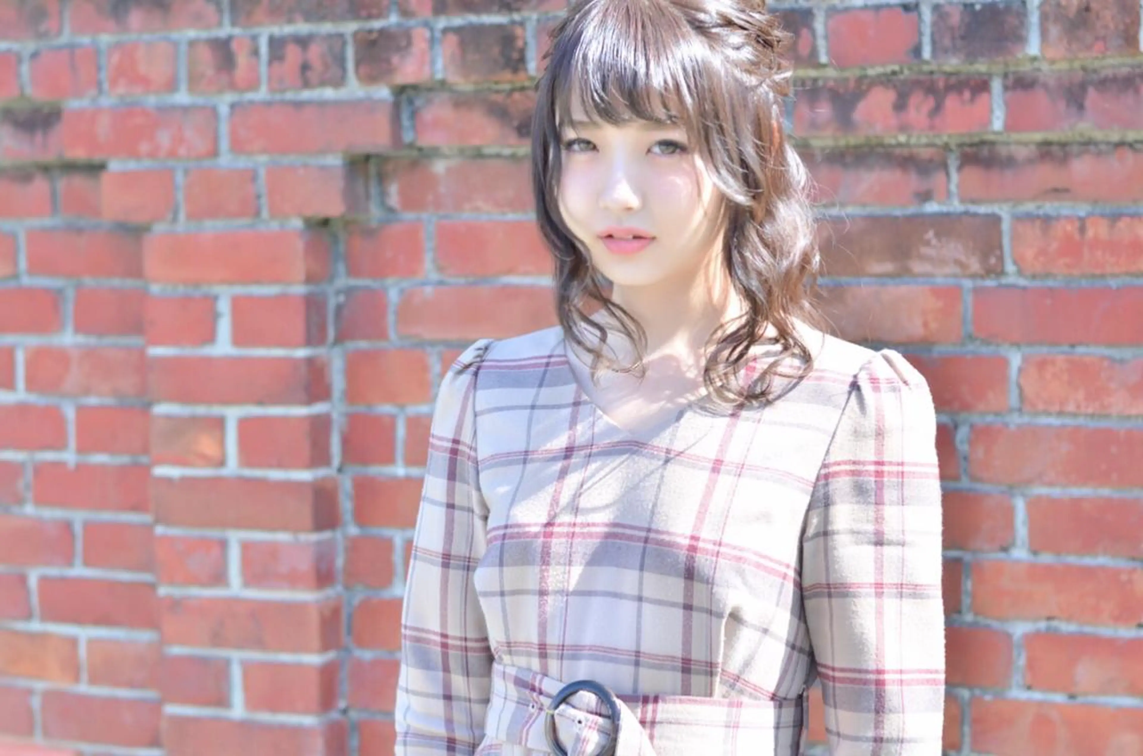 ミディアム カラー ヘアアレンジ ハーフアップ アッシュ ブルーカラー autre所属・大久保 ひでなりのヘアスタイル