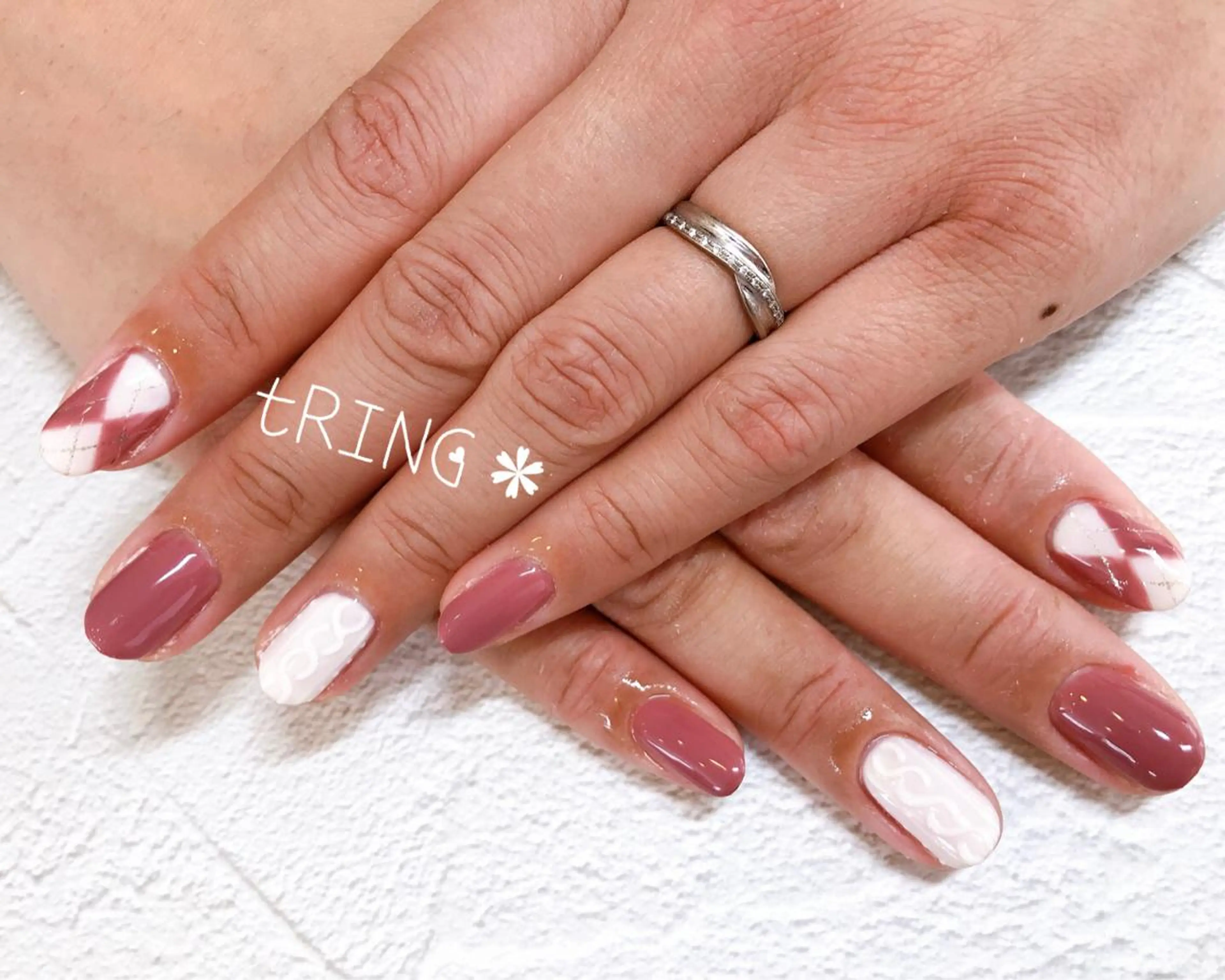 ネイル ハンドネイル tRING＊ しいの木台のネイルデザイン