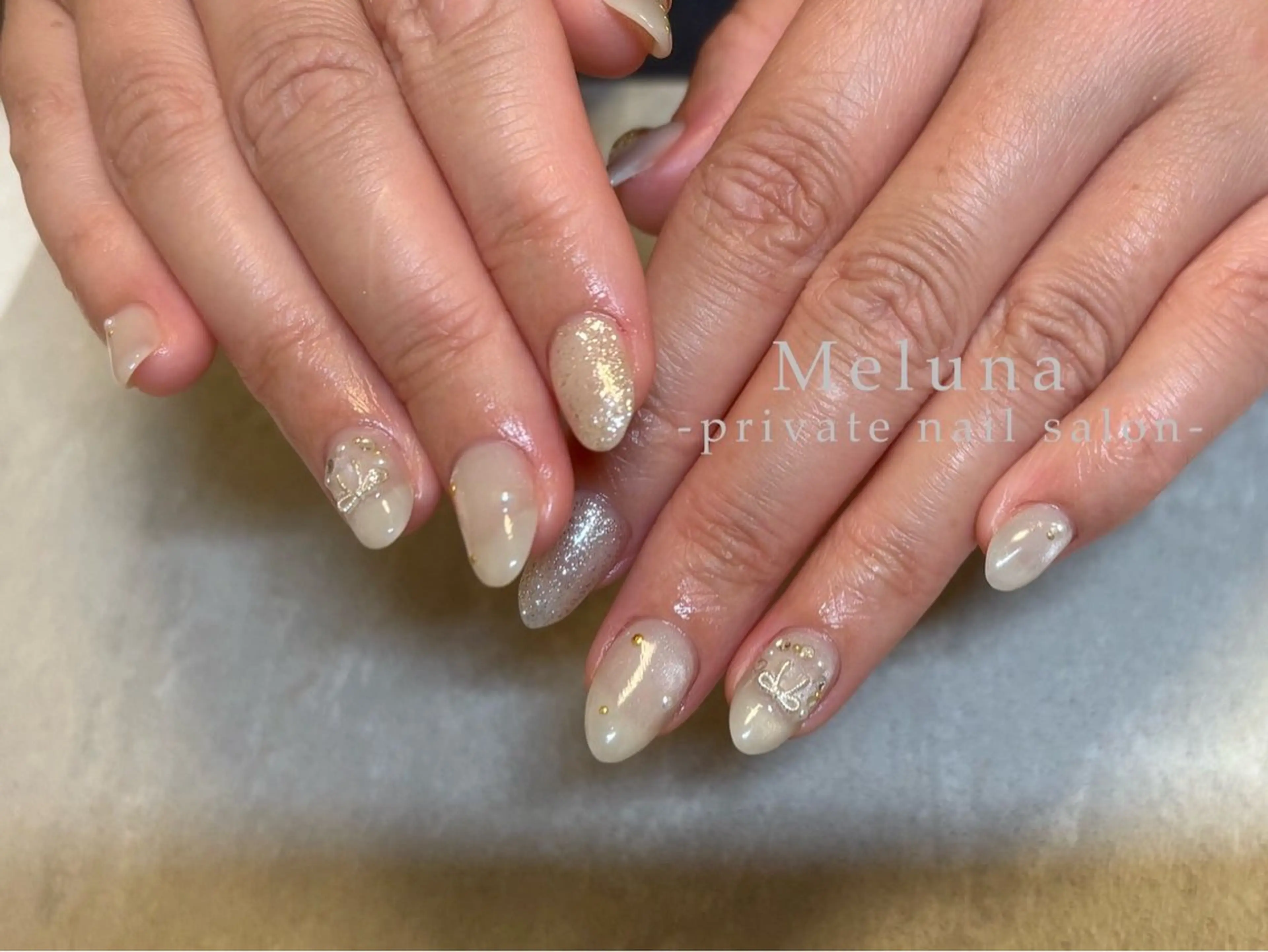 ネイル 冬ネイル クリスマス Meruna .ﾒﾙｰﾅ.のネイルデザイン