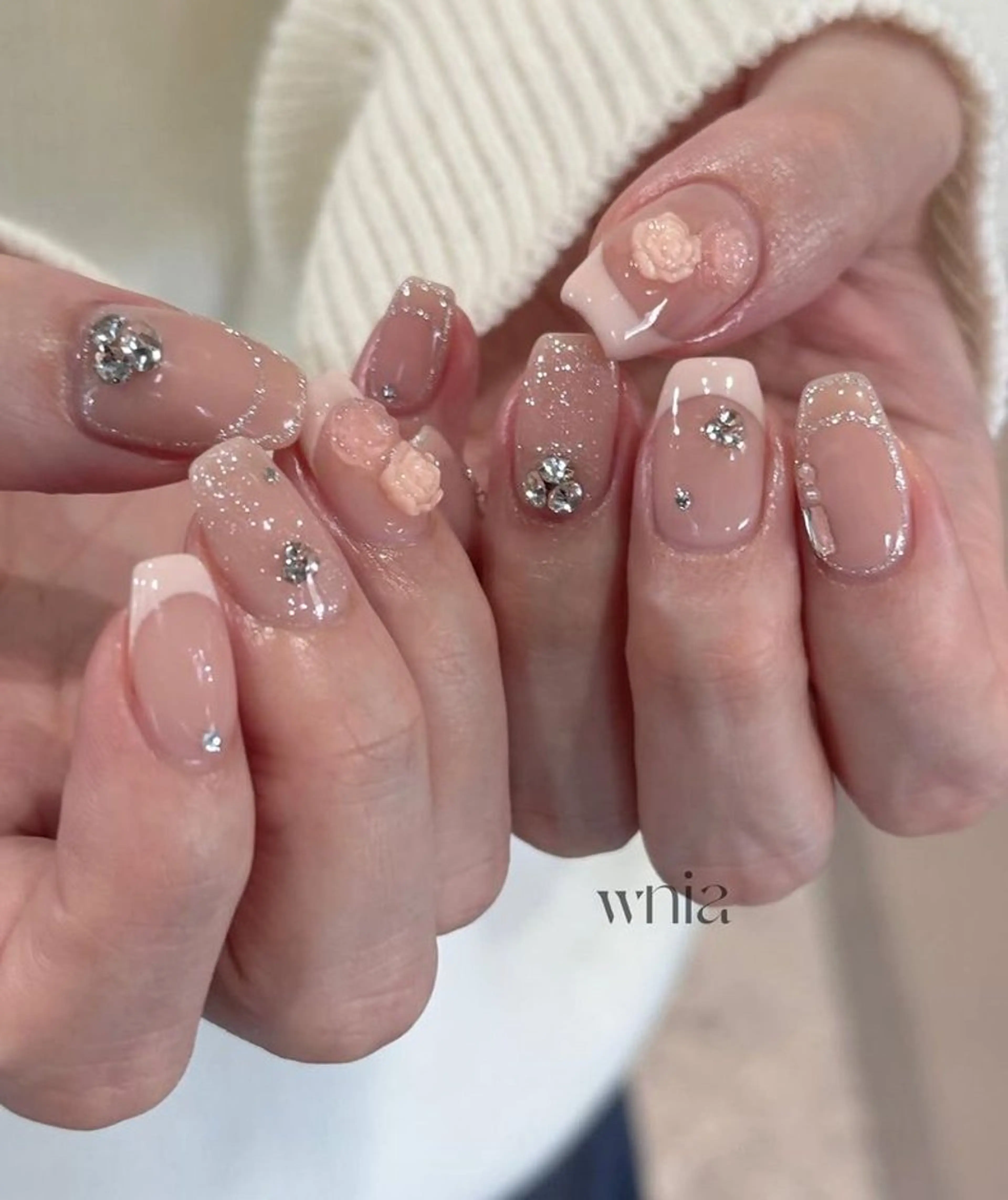 ネイル ハンドネイル ROSE ANA CHUO 本川越のネイルデザイン