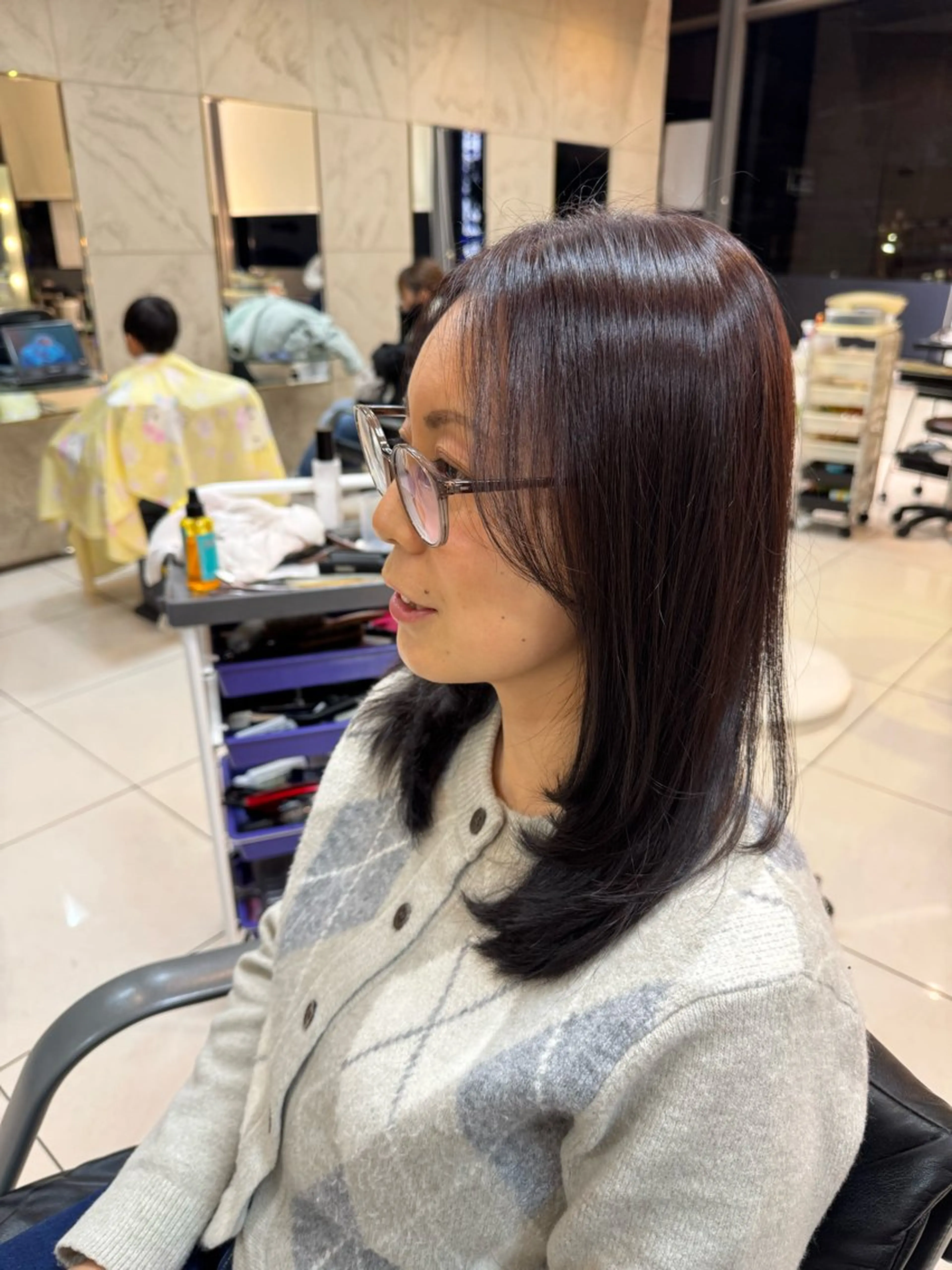 ミディアム ミディアムレイヤー レイヤーカット Hair&Make CHUM所属・HIROKI/レイヤ ーカット／美髪のヘアスタイル