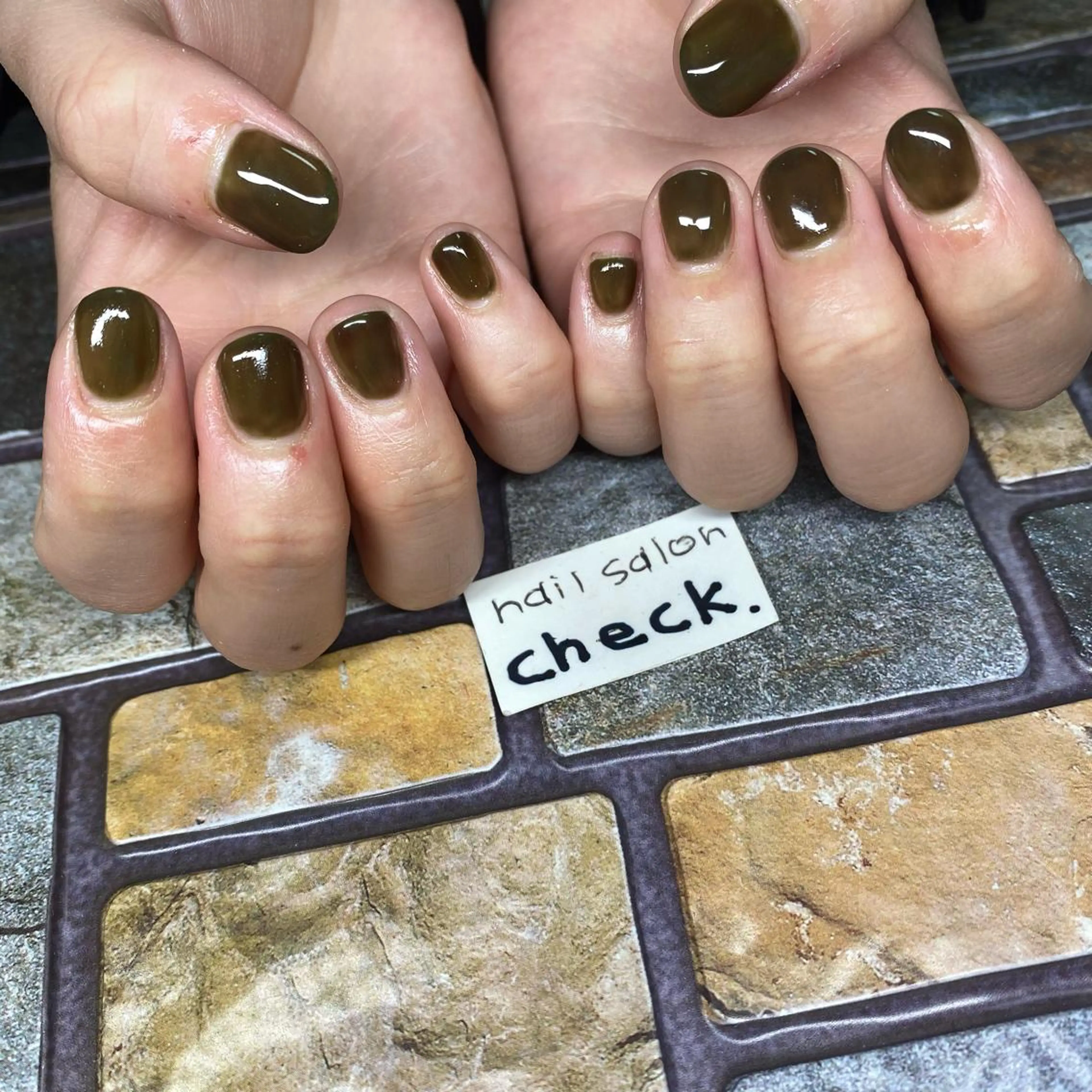 ネイル アートネイル ニュアンスネイル スカルプネイル 春ネイル 夏ネイル ーCHECKー ちあきのネイルデザイン