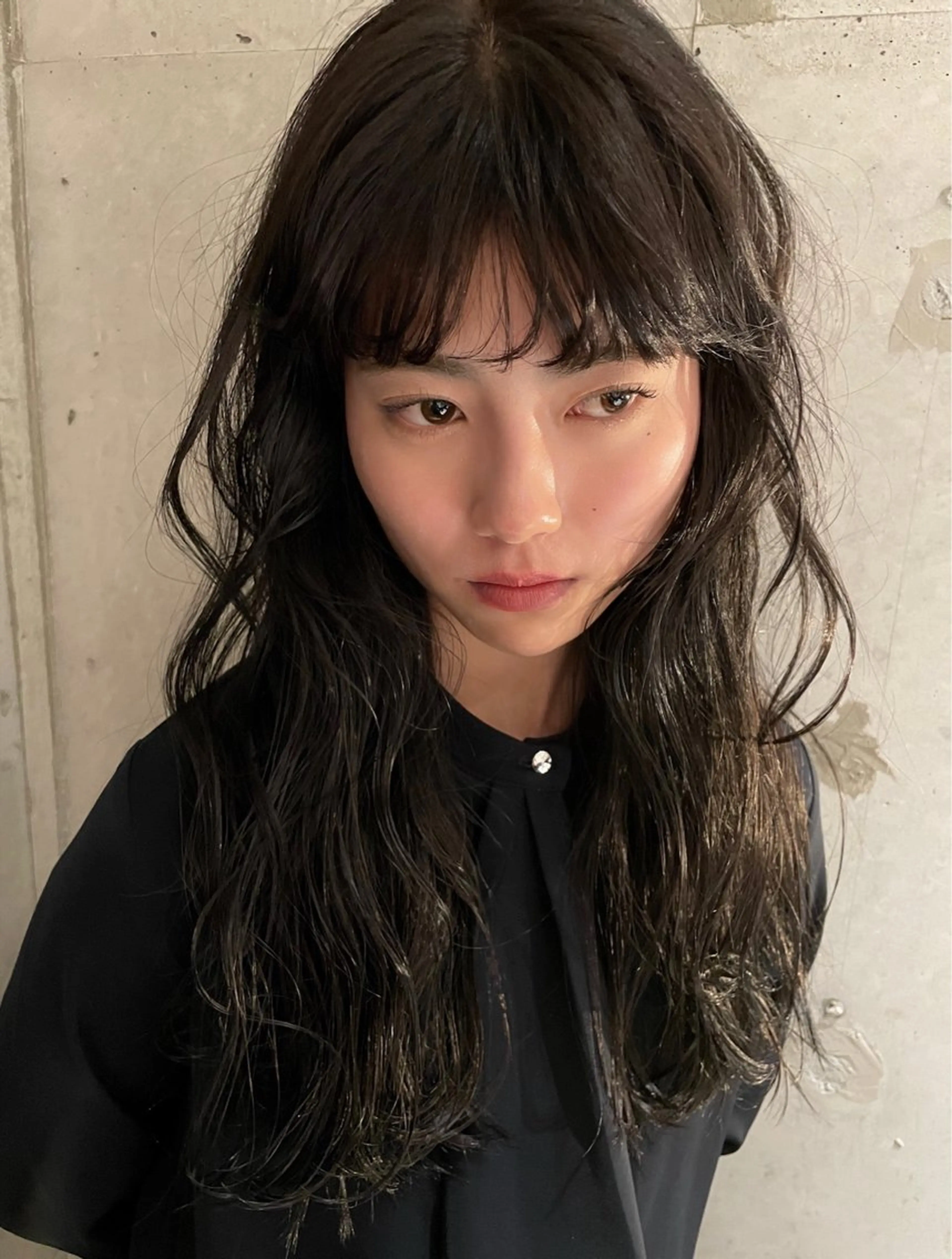 セミロング カラー パーマ カット パーマ sano rikitoのヘアスタイル