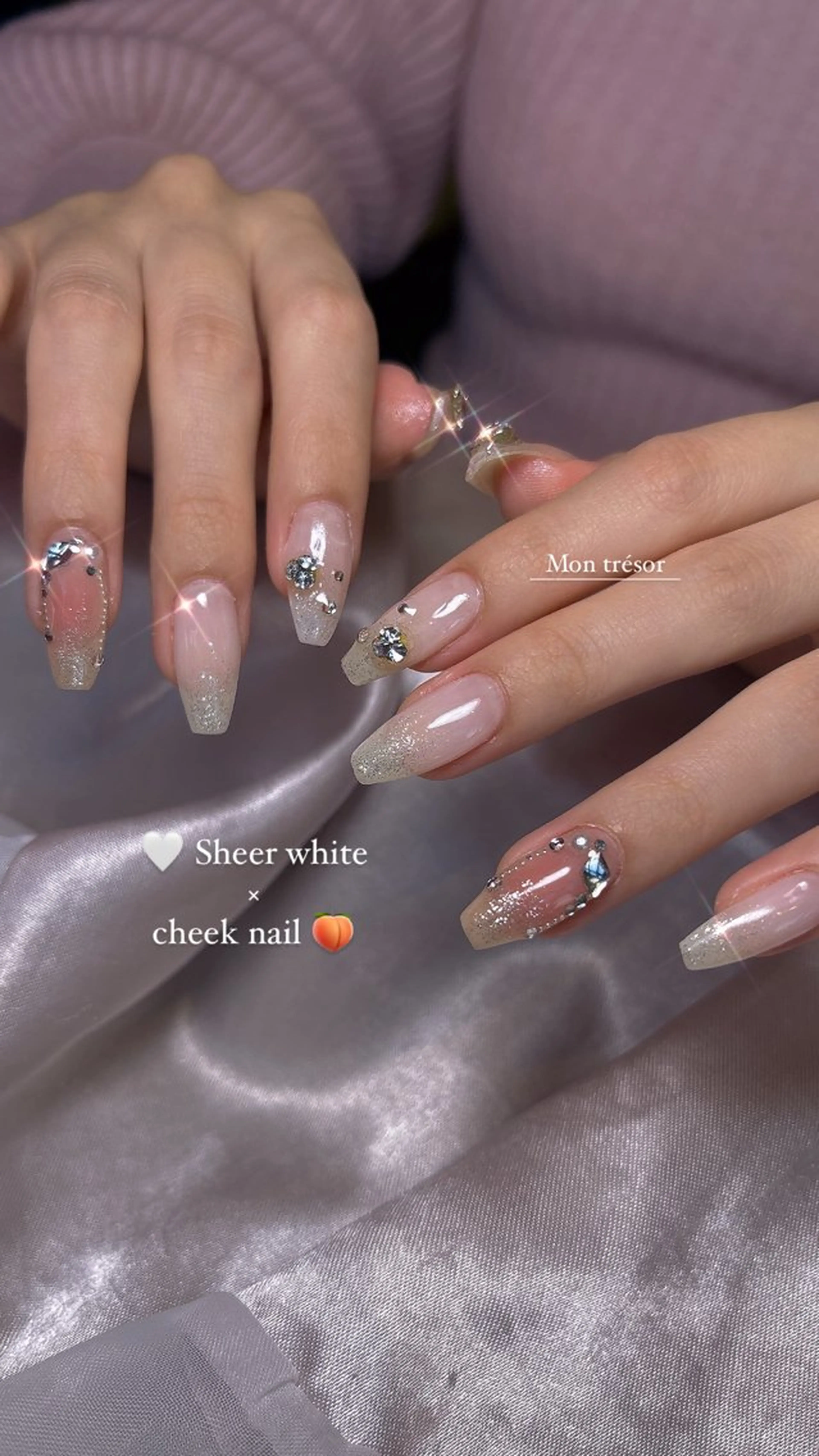 ★オフ有り💎お好きな持ち込みデザイン💅🏻パーツもシールも全て付け放題！ ※オフ込み¥10,000→¥9,000の写真