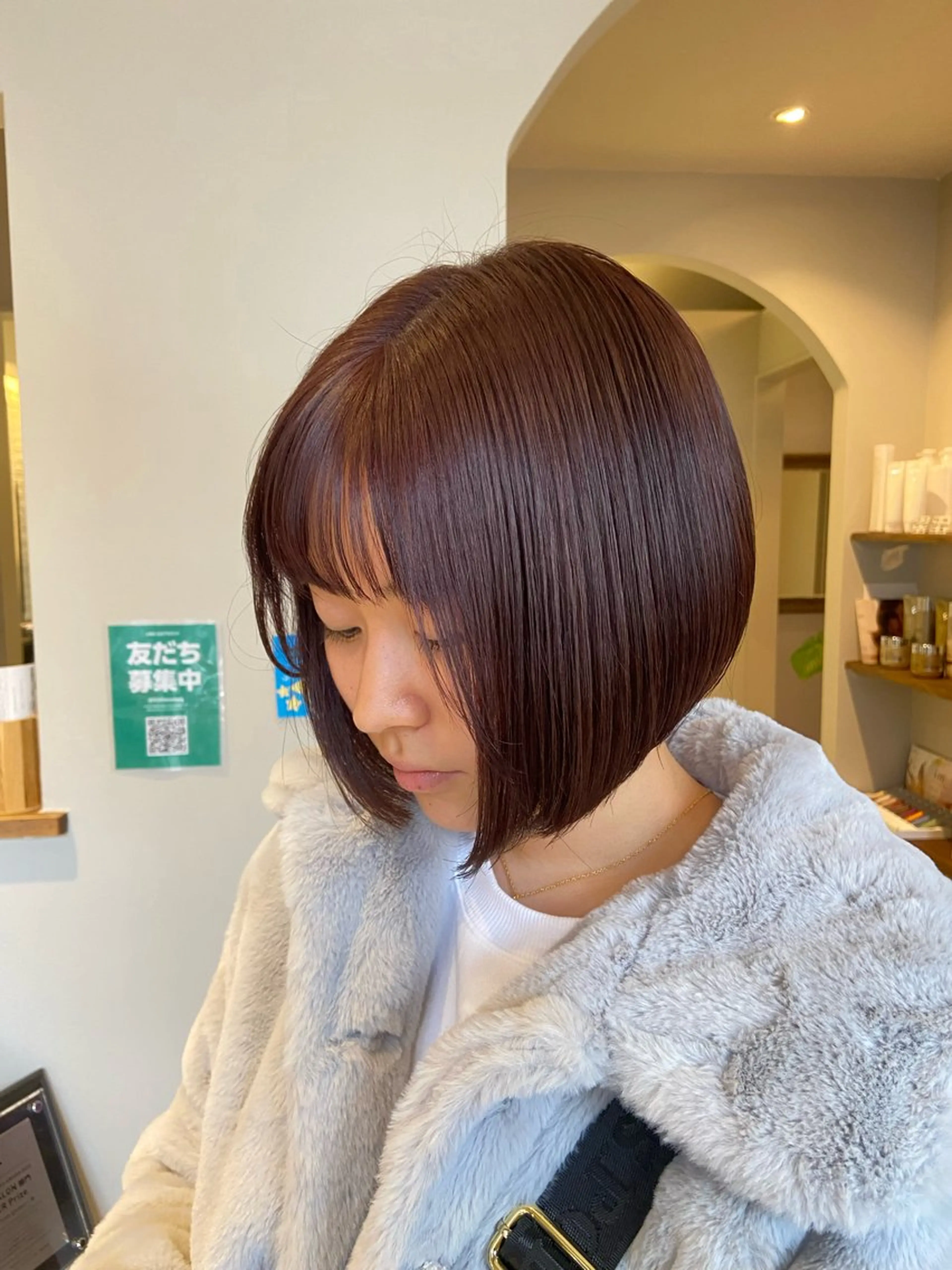 ショート カット ヘアカラー トリートメント 透明感カラー🎀 tasty／makoのヘアスタイル