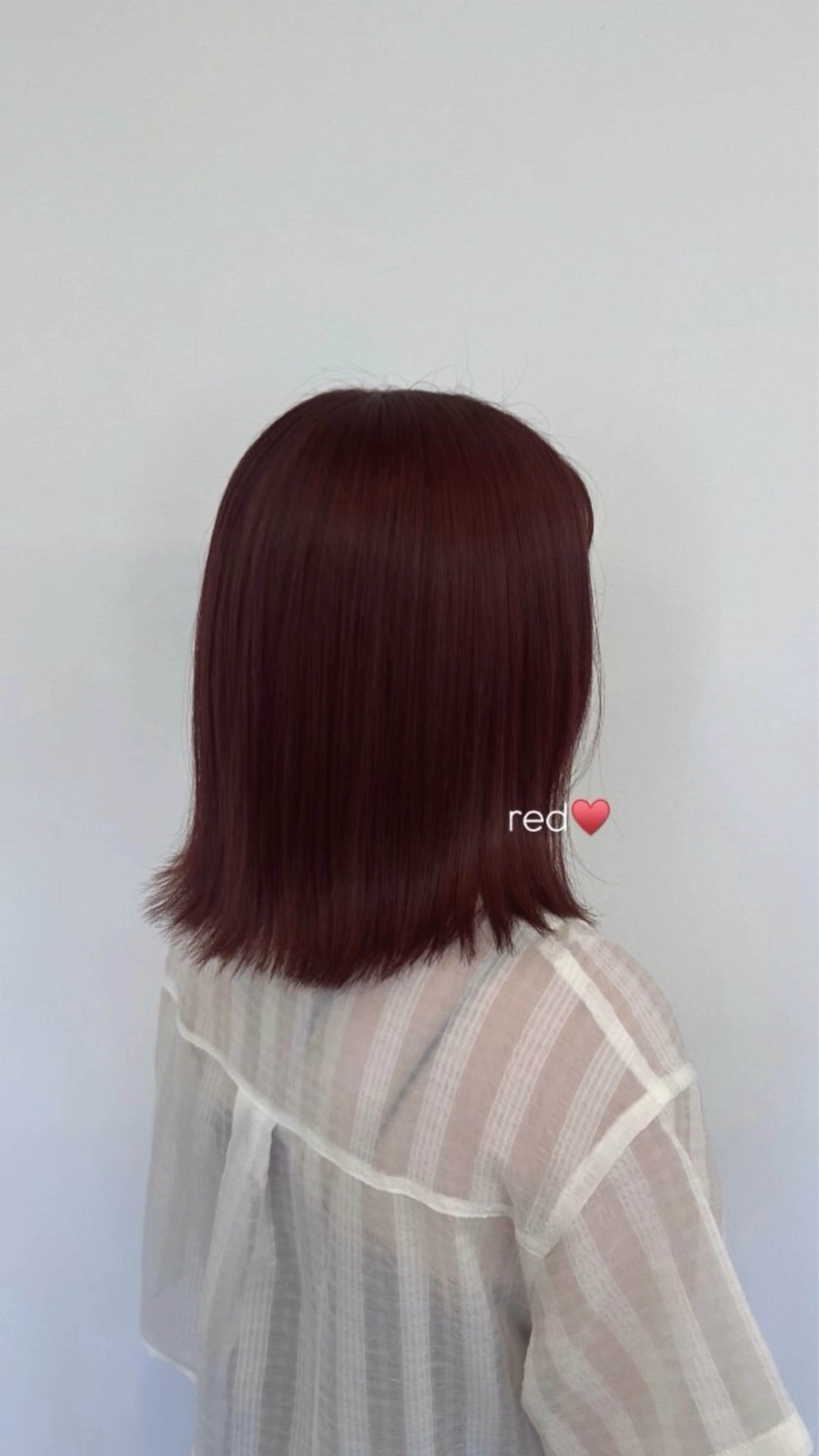 ミディアム カラー ヘアカラー 鈴木 莉菜のヘアスタイル