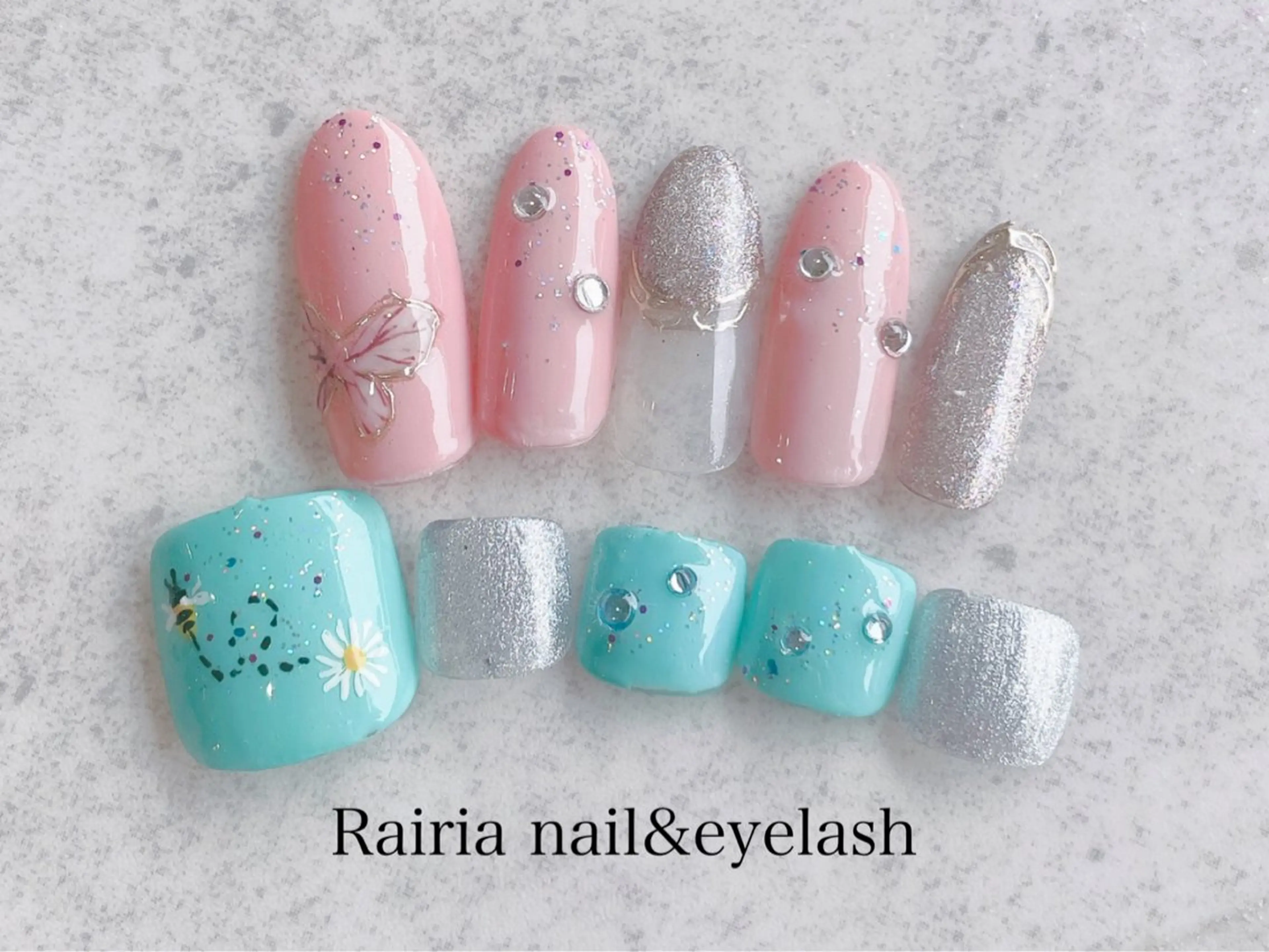 ネイル 持ち込み フットネイル Rairia nail&eyelash小岩店所属・Rairianail 小岩店のネイルデザイン