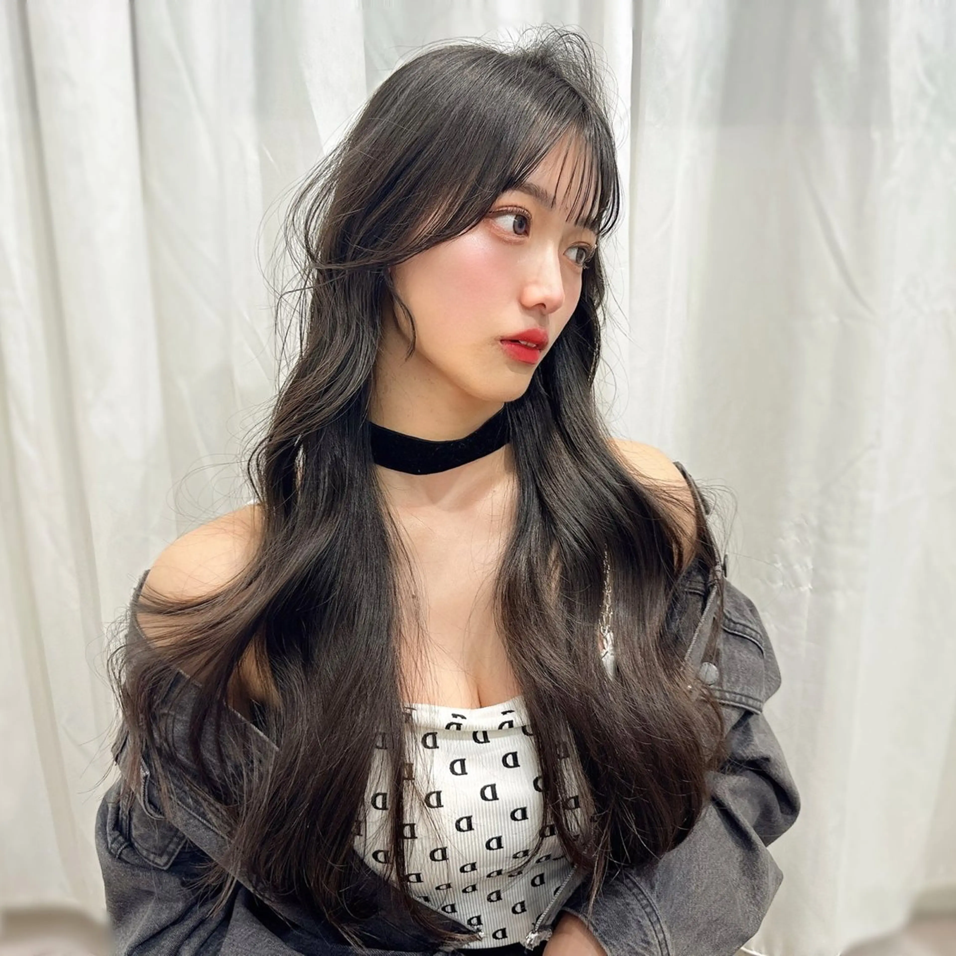 ロング カラー カット ヘアカラー トリートメント 渋谷韓国ヘア🇰🇷 SAYAKA🩶ᩚのヘアスタイル