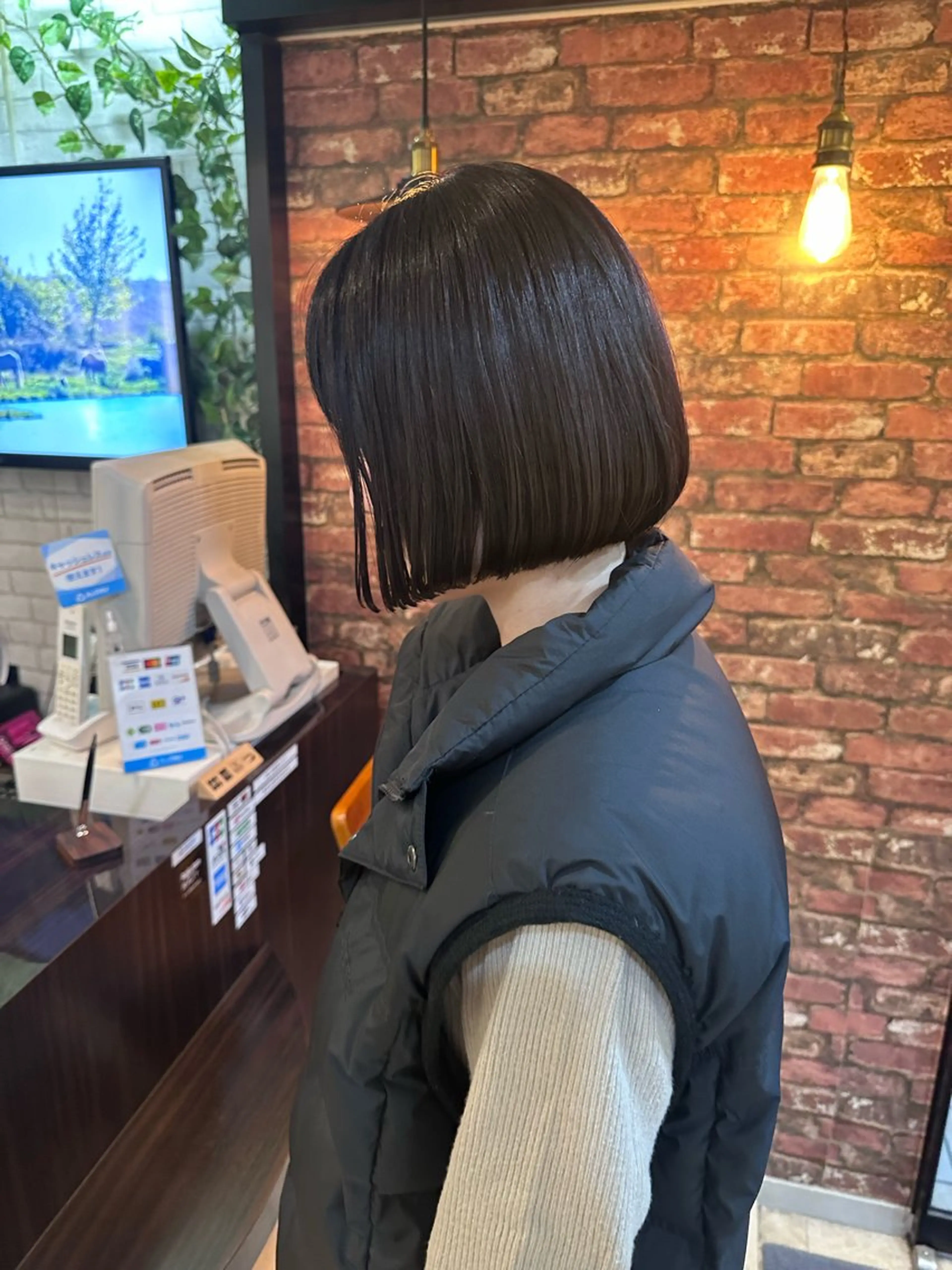 ショート カラー ボブ mio/【日本橋】 パーマモデルのヘアスタイル