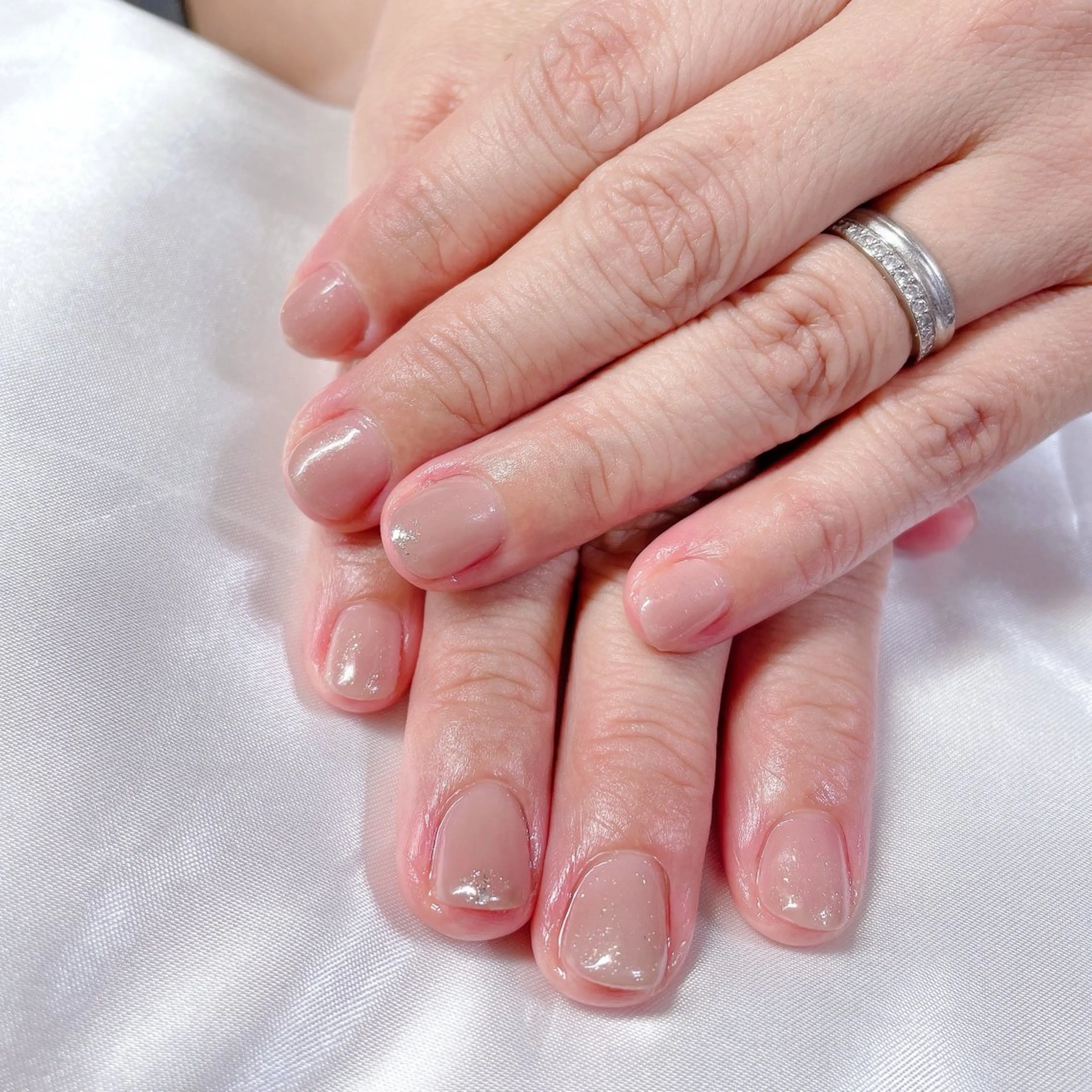 ワンカラーorラメグラデーションの写真