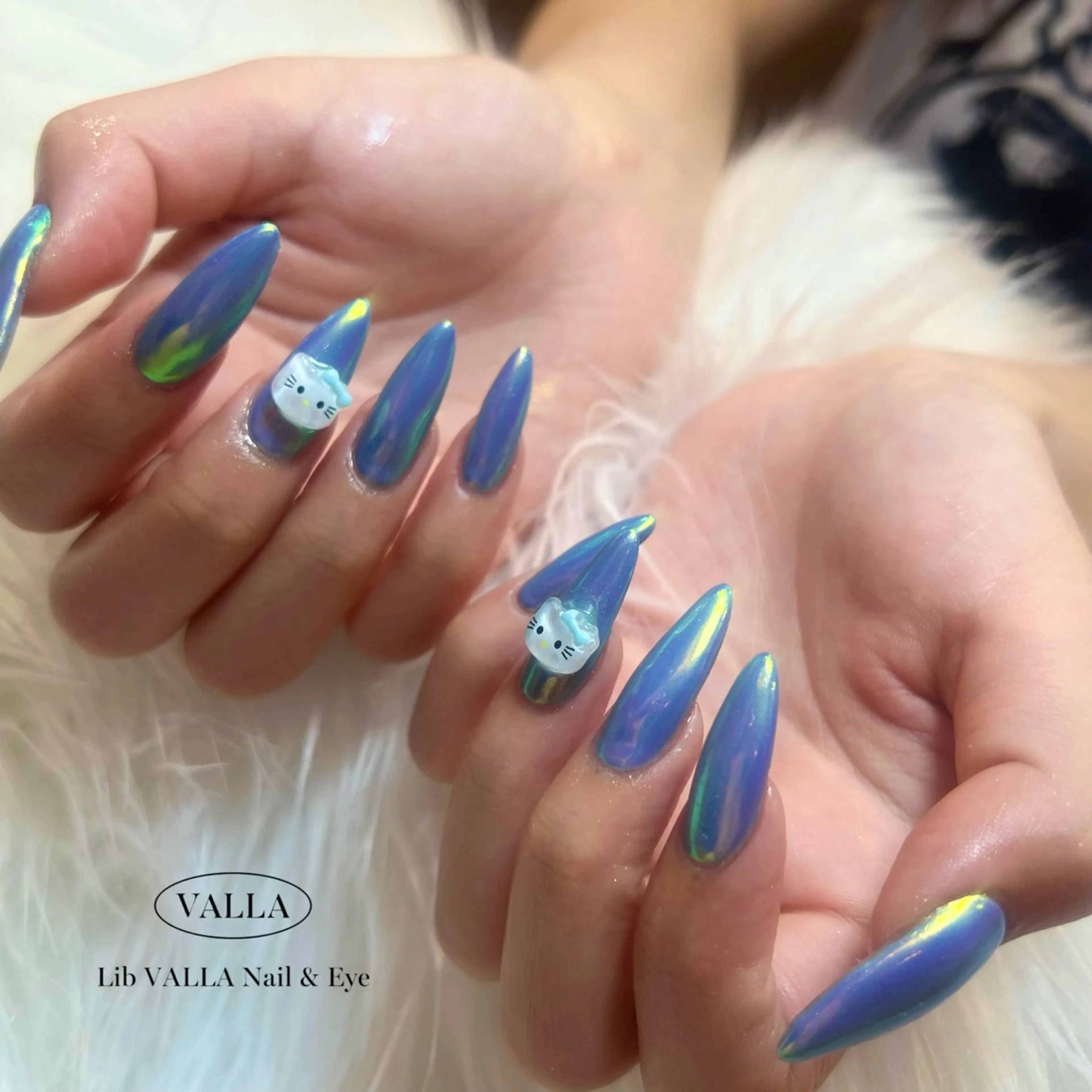 ネイル オーロラネイル LIB VALLA haruka🎀🫧のネイルデザイン