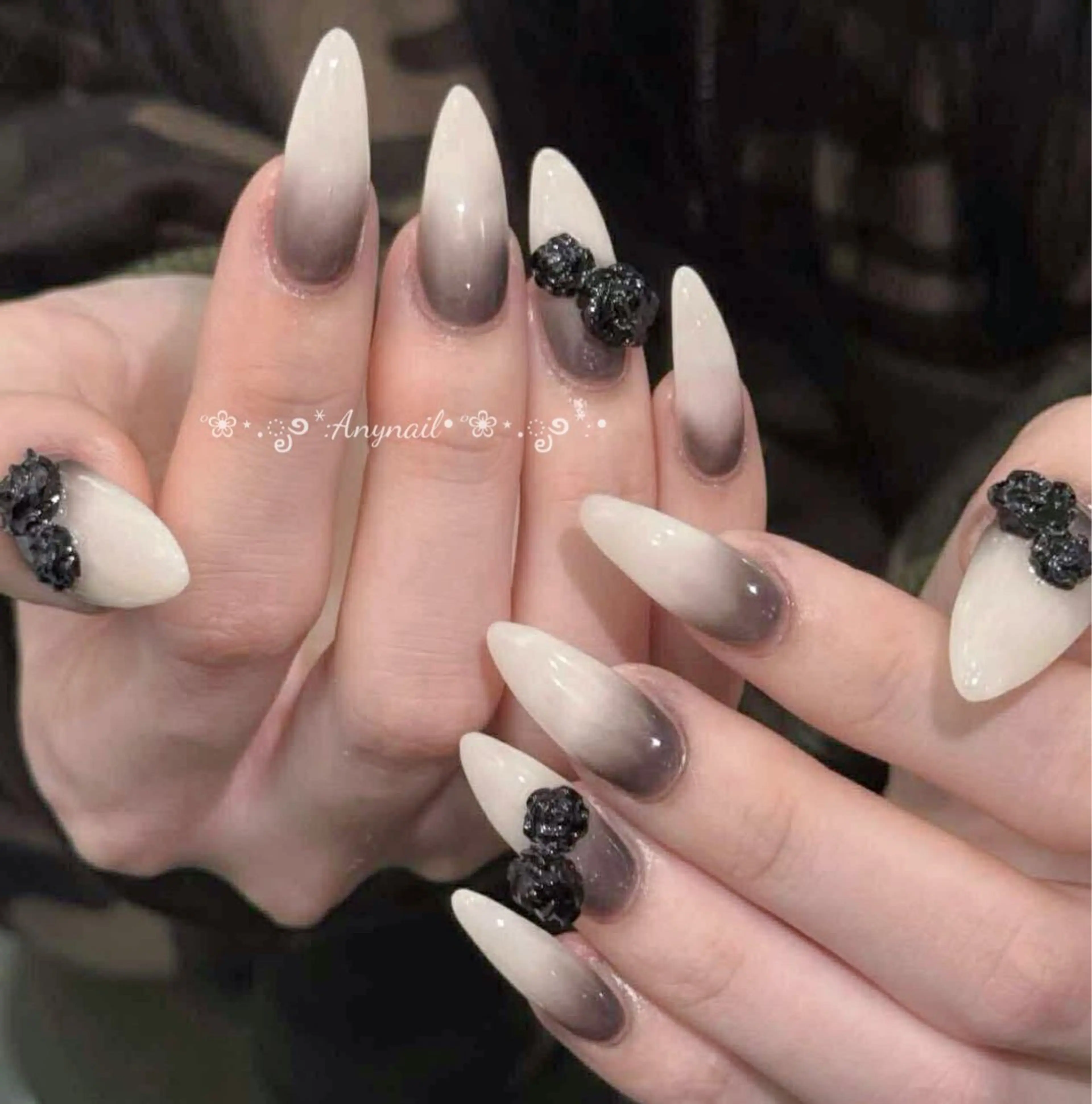 ネイル ロングネイル マグネットネイル 春ネイル 夏ネイル スーパーロングネイル ハンドネイル Any_nail新大久保店所属・Any nail新大久保店のネイルデザイン