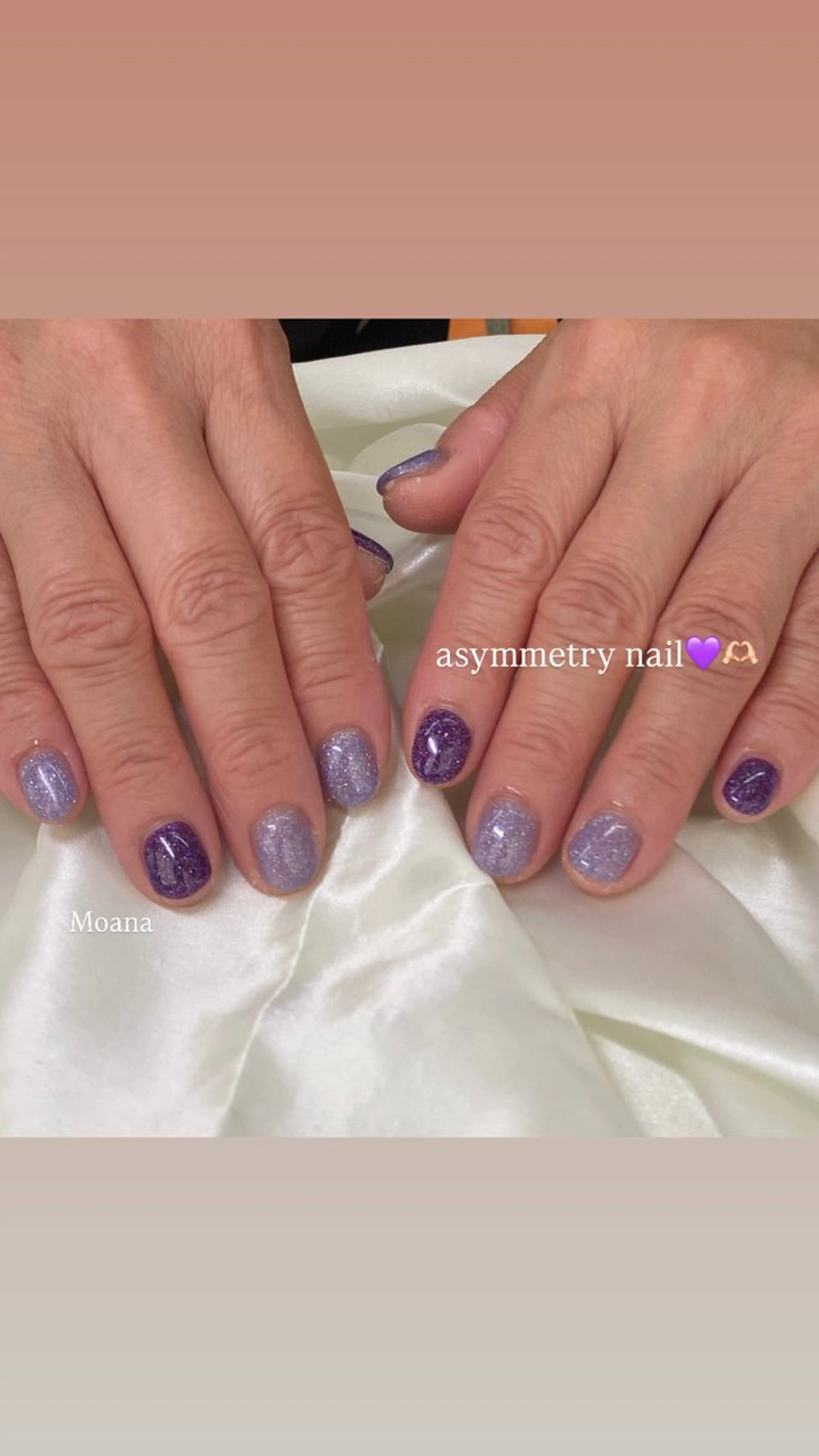 ネイル 韓国ネイル ラメ(グリッター) 春ネイル ワンホンネイル MoanaNail Manamiのネイルデザイン