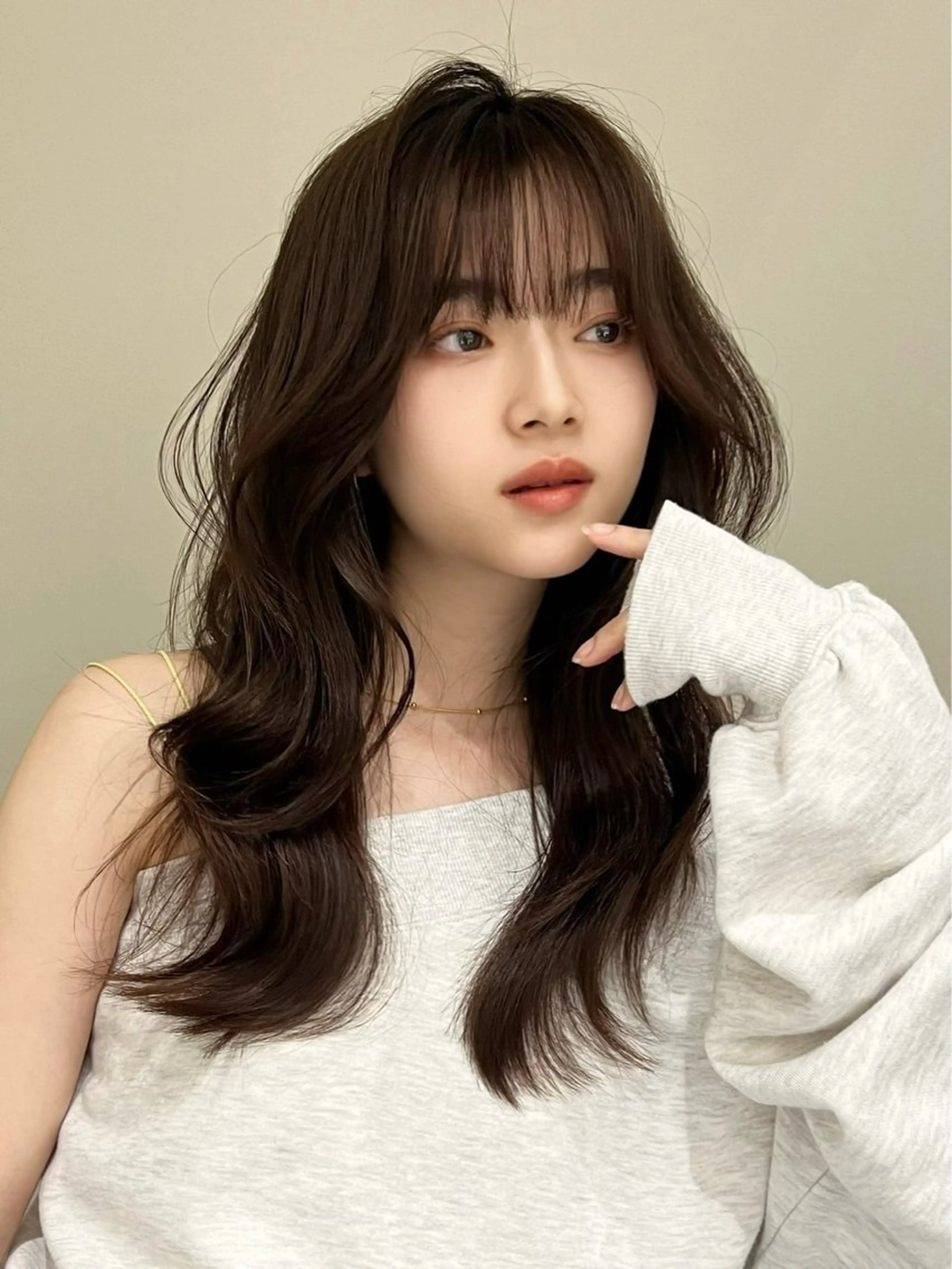 ロング カラー ベージュカラー ブラウンカラー 顔周りカット レイヤーカット 表参道/レイヤー/ 髪質改善/ryoのヘアスタイル