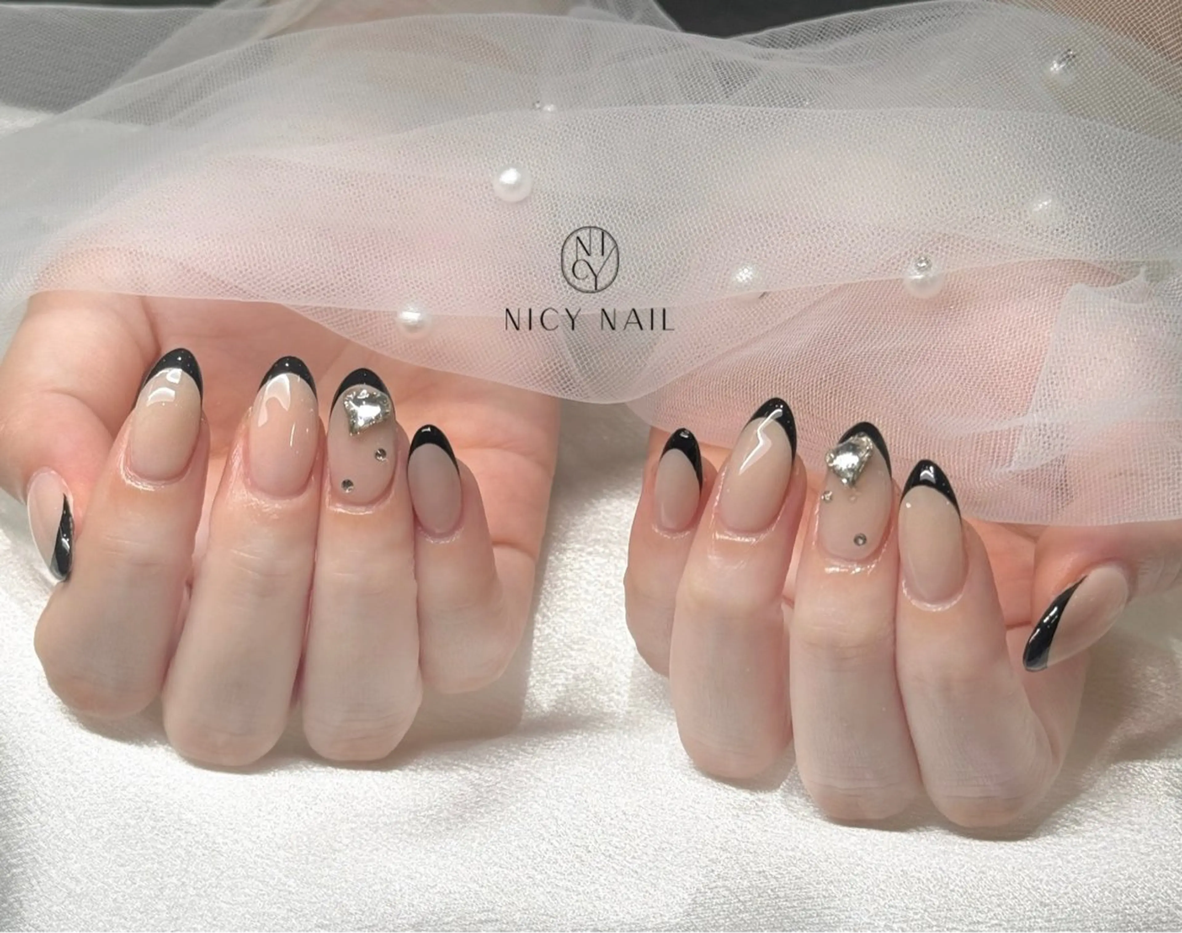 ネイル アートネイル オーロラネイル ブルー チークネイル フットネイル ハンドネイル Anna_ Nicy Nailのネイルデザイン