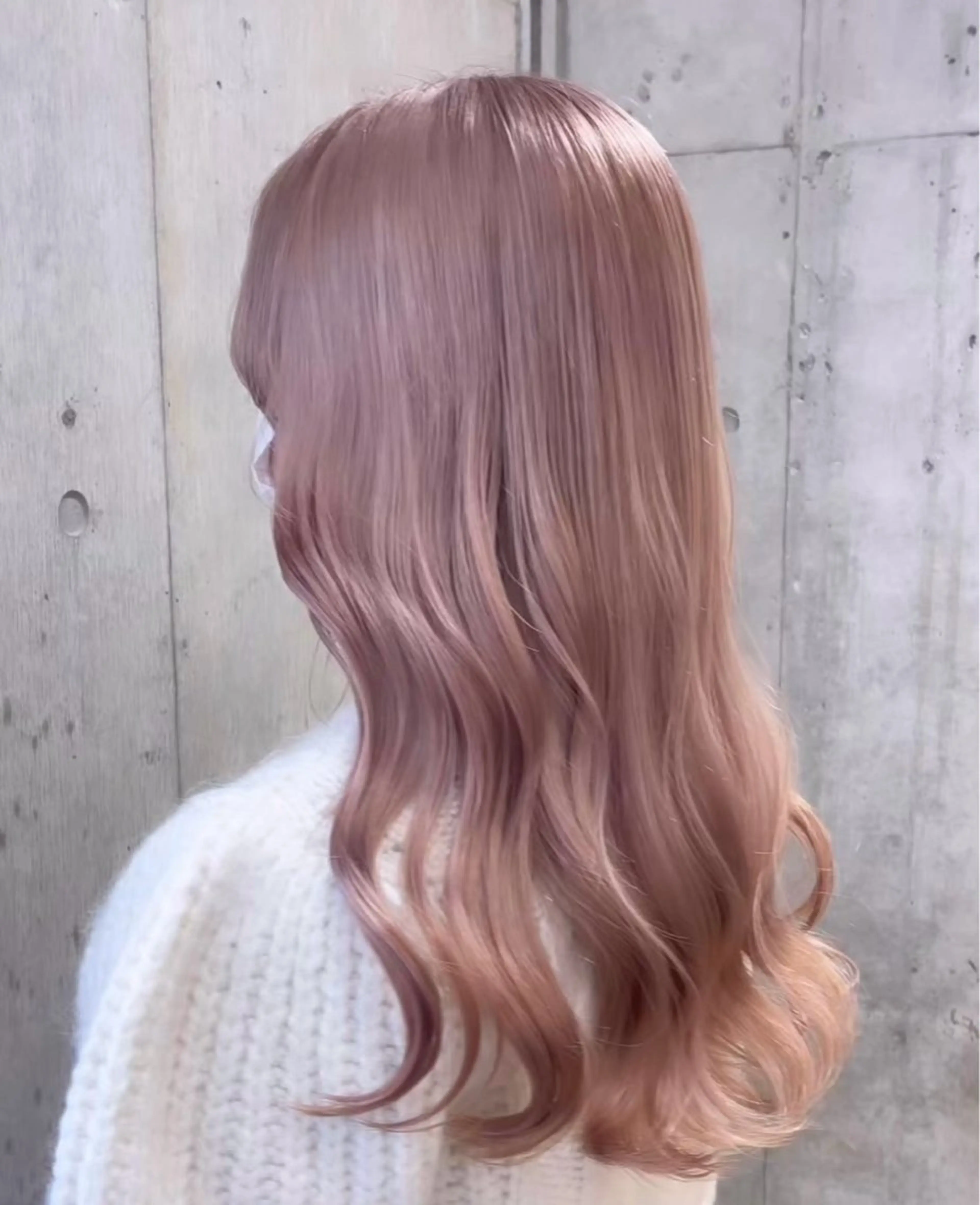 セミロング カラー ヘアアレンジ ブリーチカラー💫 Miku🫶🏻のヘアスタイル