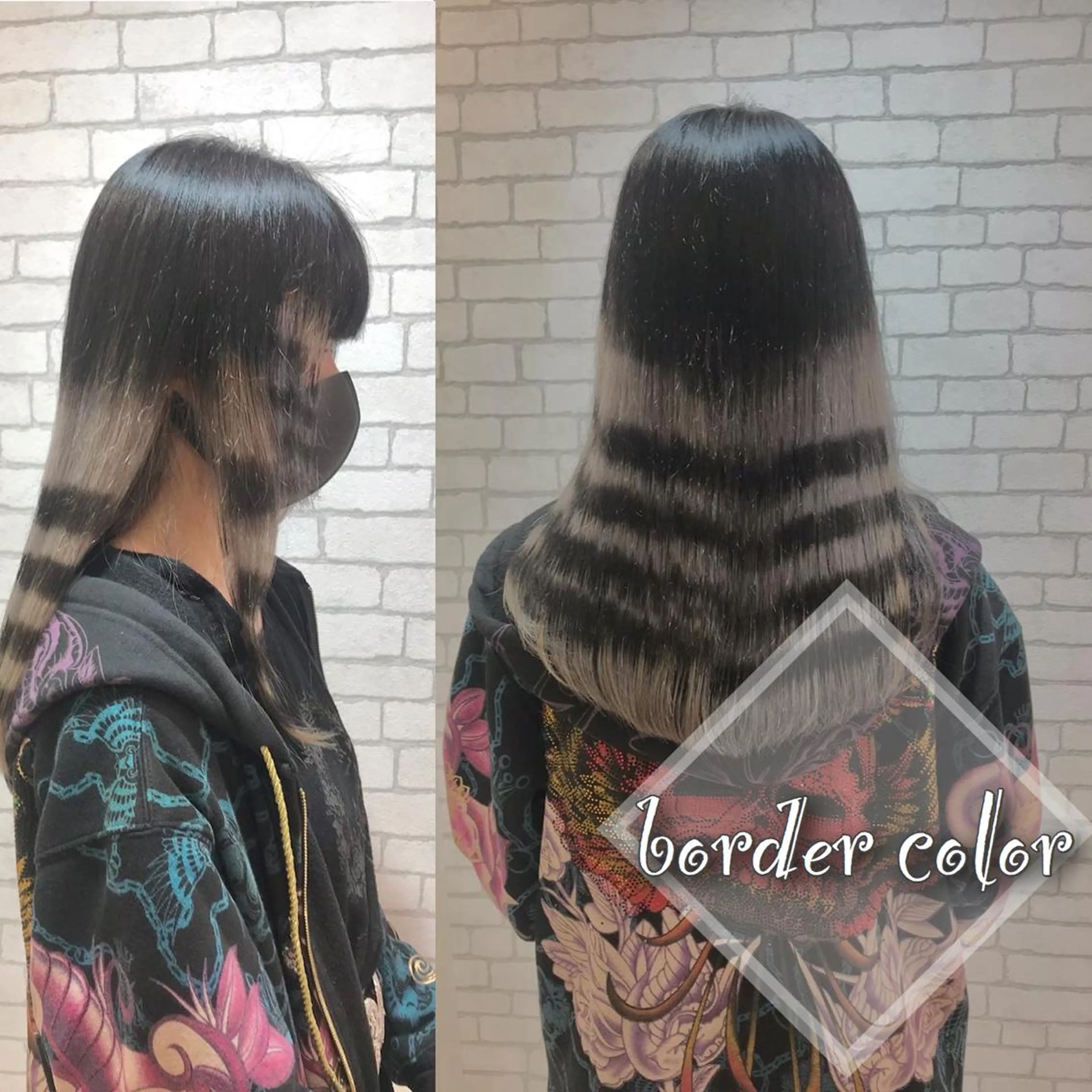 ロング カラー ヘアカラー Re:st所属・Miyavi/カラー ショートボブのヘアスタイル