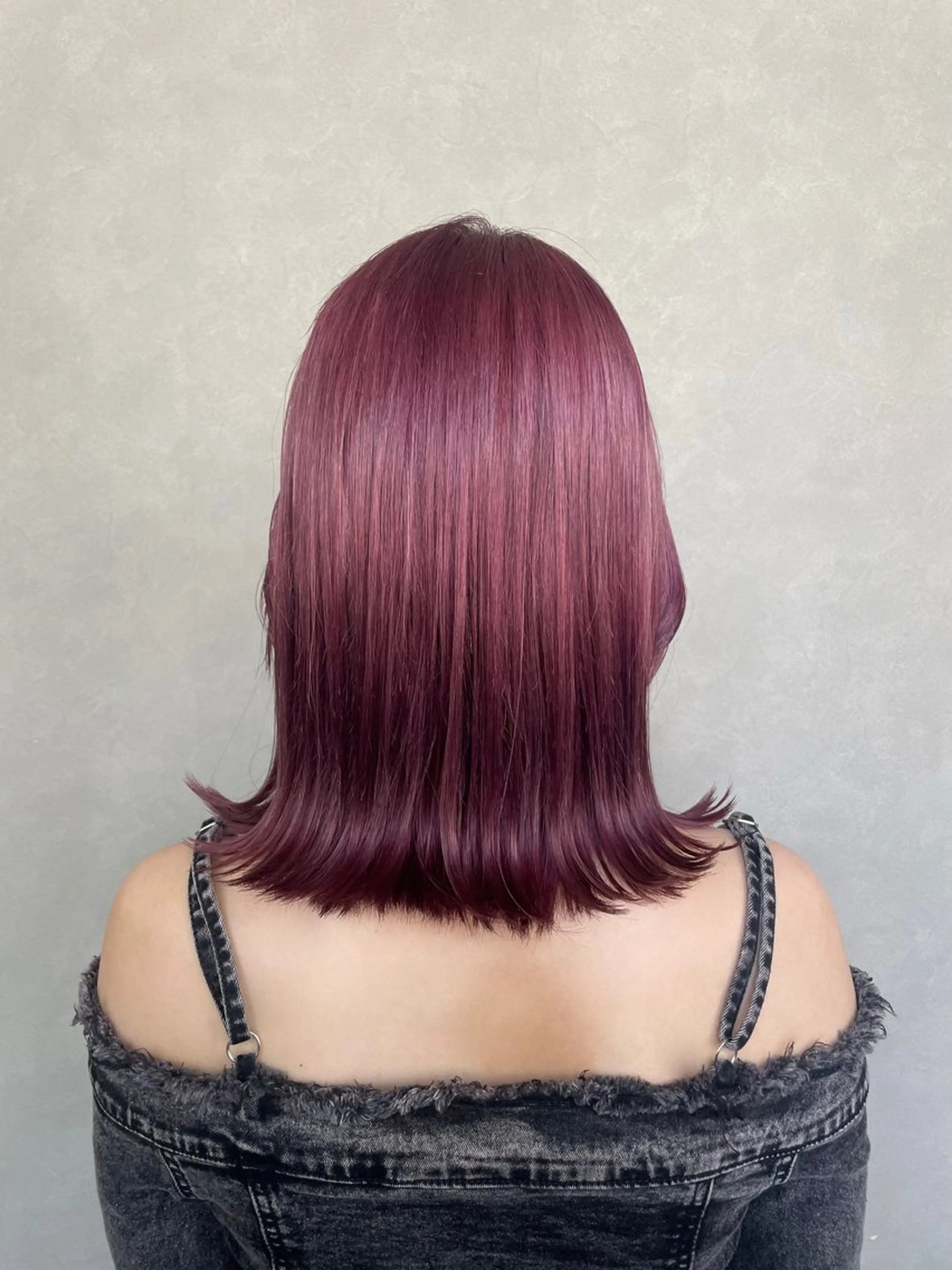 ミディアム カット ヘアカラー トリートメント 山口里莉 /パーマモデル募集のヘアスタイル