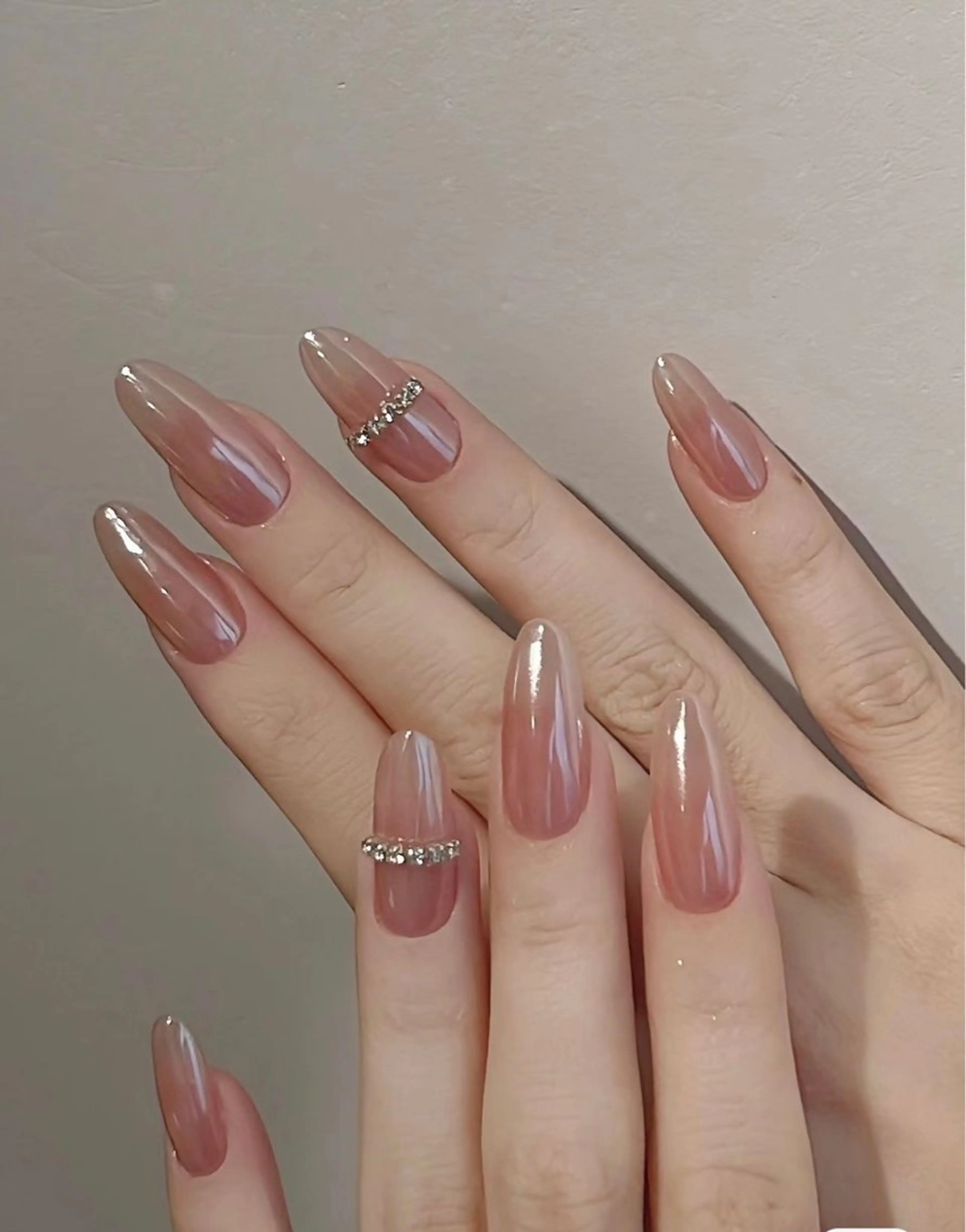 ネイル ジェルネイル ハート 韓国ネイル ニュアンスネイル パラジェル Niko nailサロンのネイルデザイン