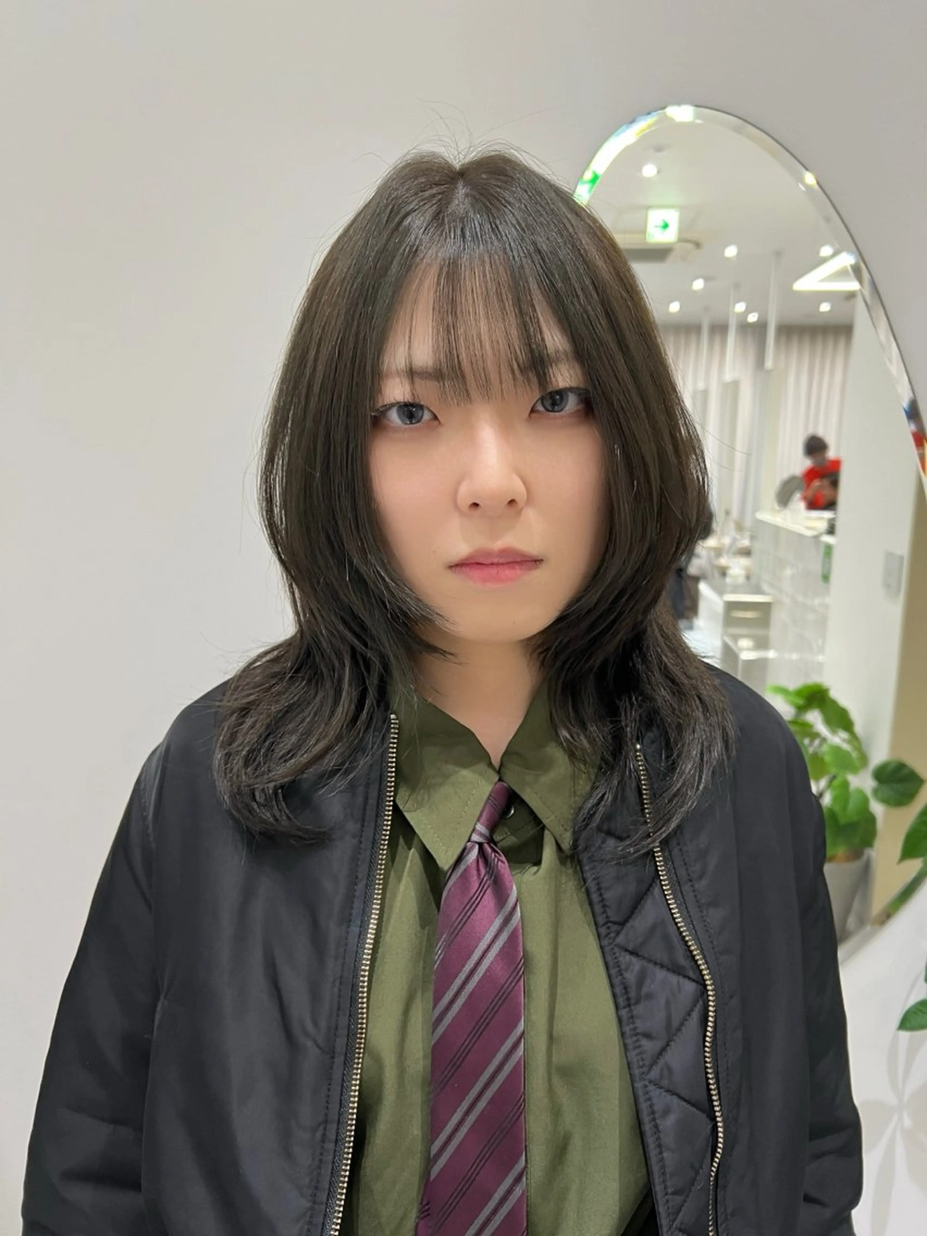 ミディアム 透明感カラー🍃 レイヤースタイル✨葵のヘアスタイル