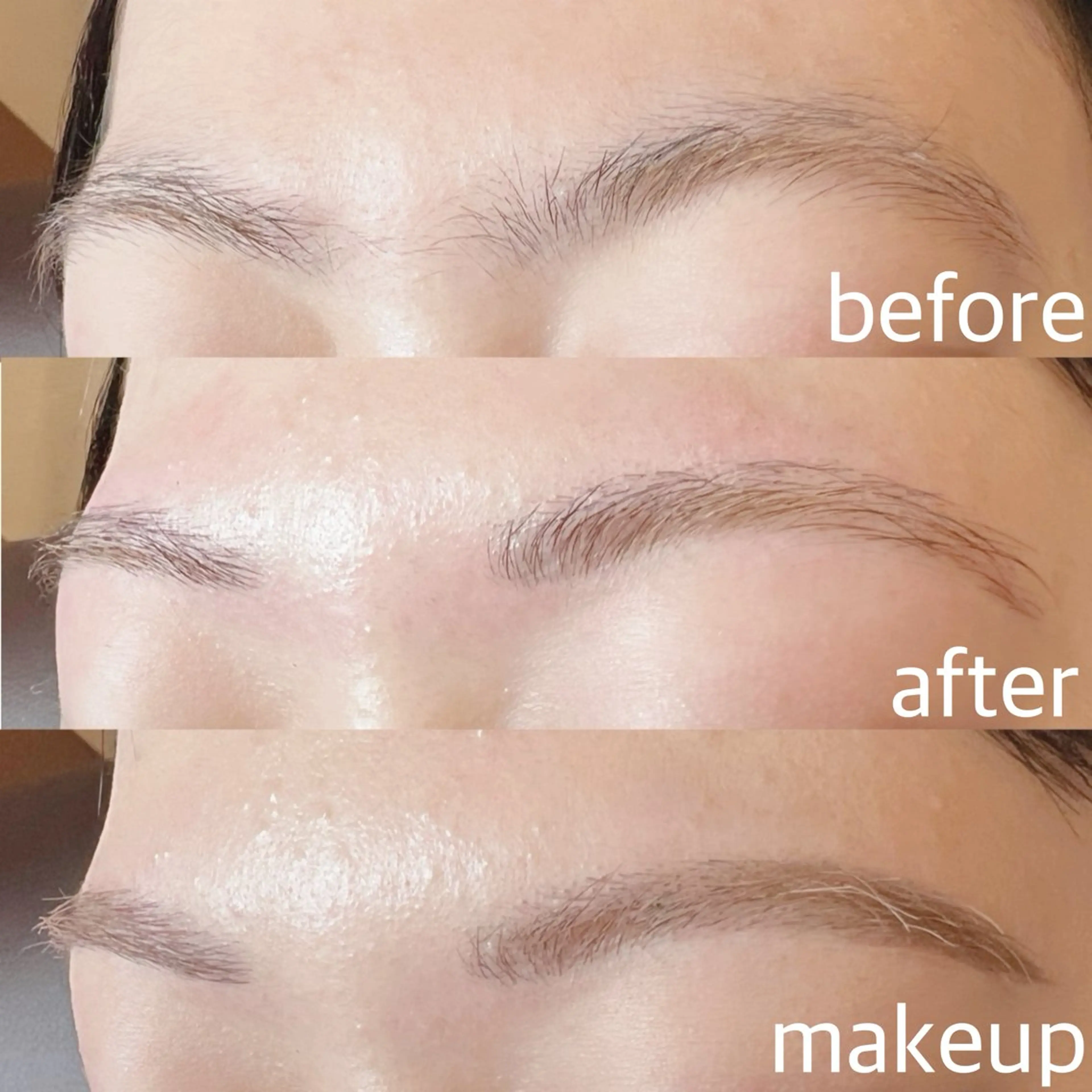 アイブロウ ワックス脱毛 眉カット PutiLuca 佐々木の眉毛・アイブロウイメージ