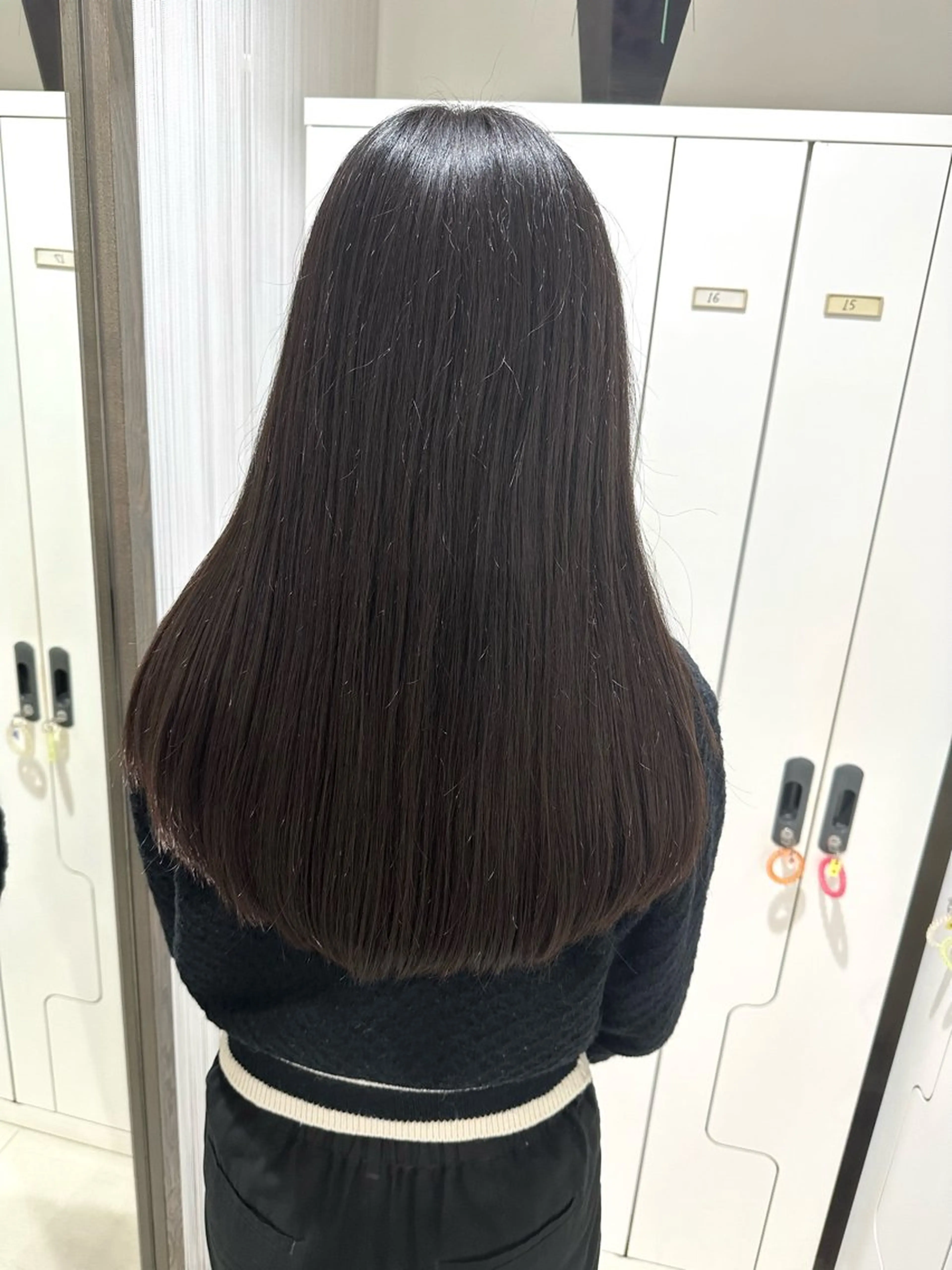 ロング カット 艶カラー/縮毛矯正/ ブリーチカラー/みなのヘアスタイル