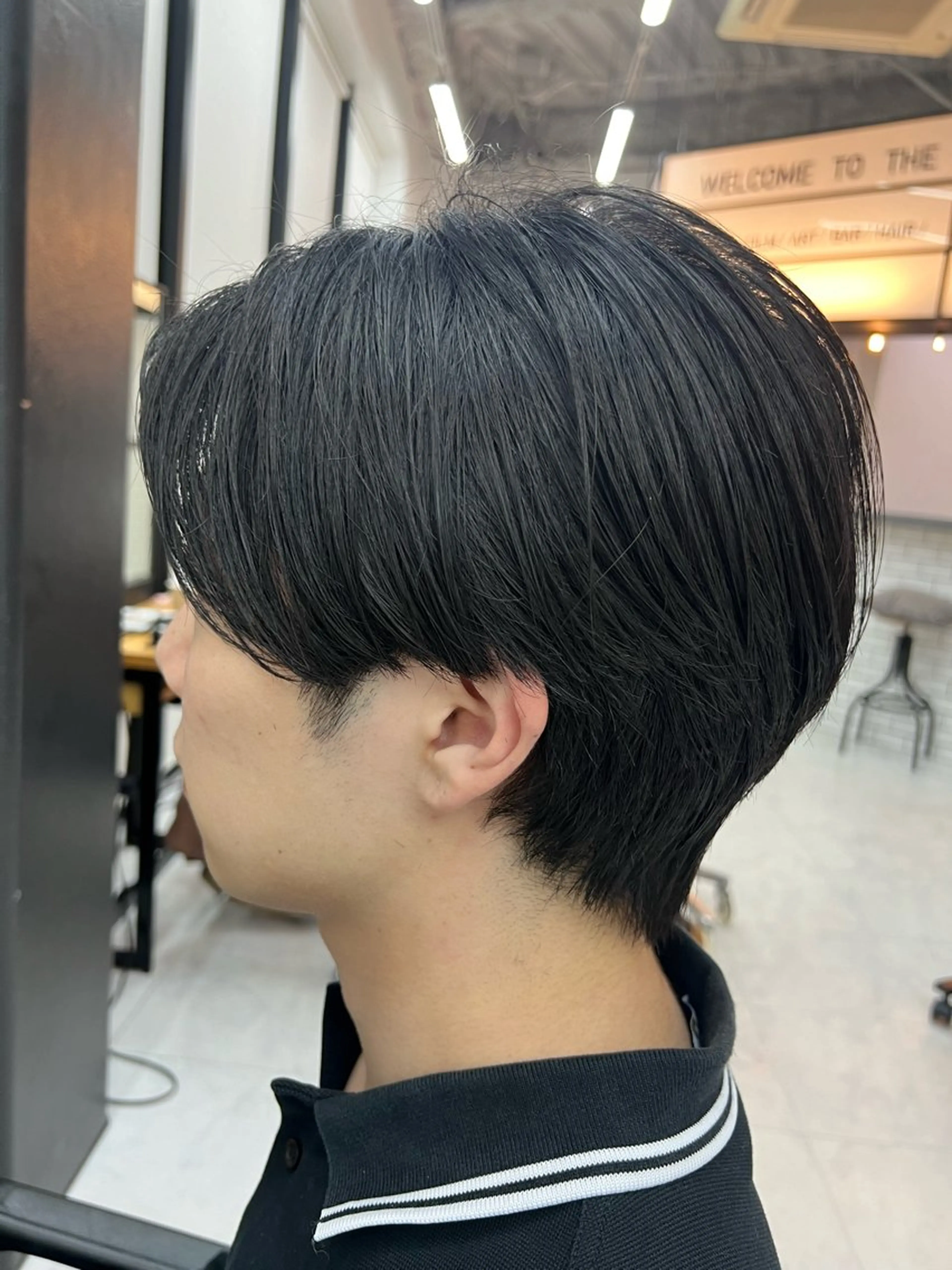 メンズ カット 縮毛矯正 トリートメント ダブルカラー寒色系 ボリューム改善ハヤトのヘアスタイル