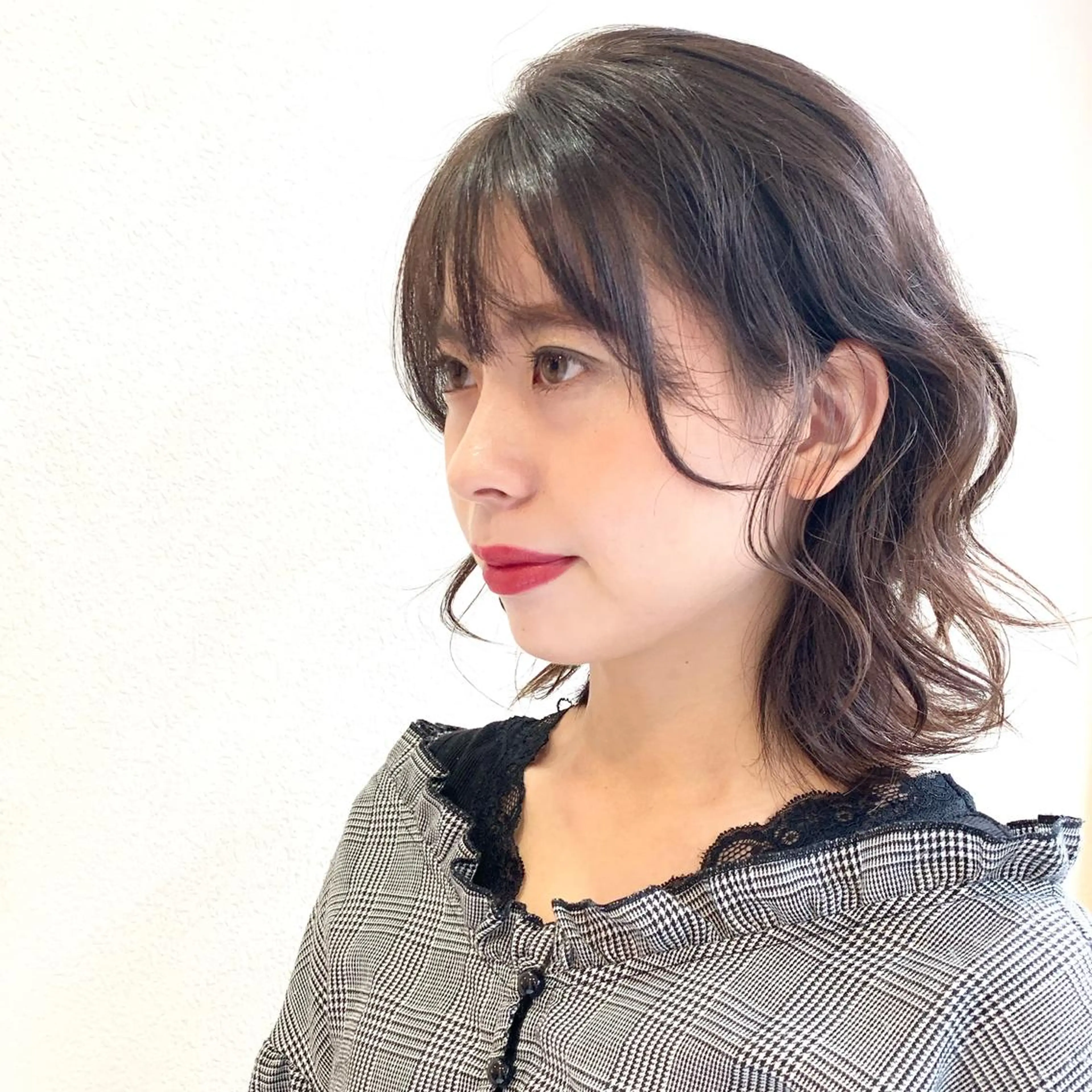 セミロング カット ヘアカラー トリートメント ヘアセット DiMPlE  ディンプル所属・🌸スタイリスト 山浦美恵のヘアスタイル