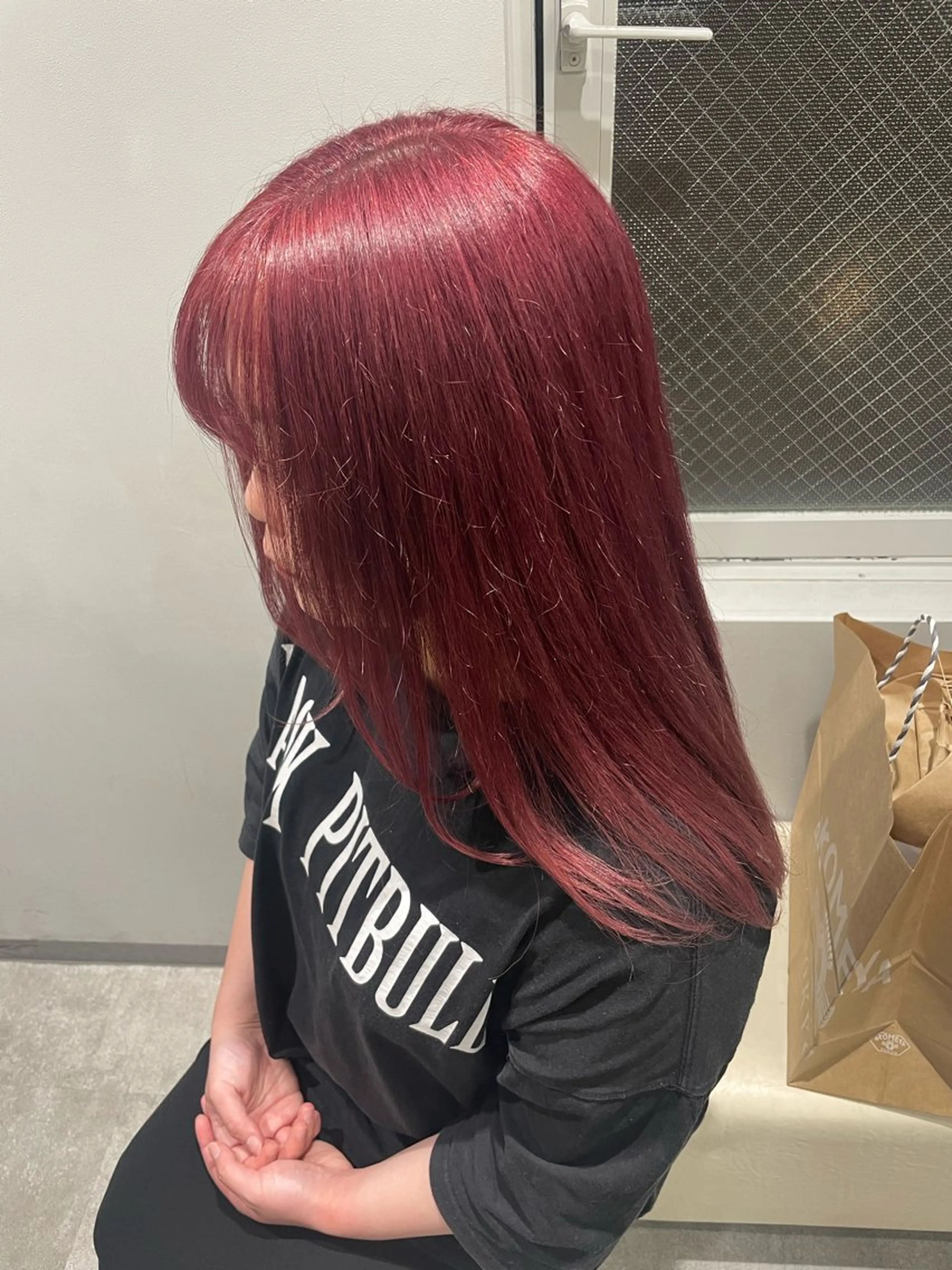 セミロング カラー ヘアカラー トリートメント Zina【梅田】 /田中 沙弥のヘアスタイル