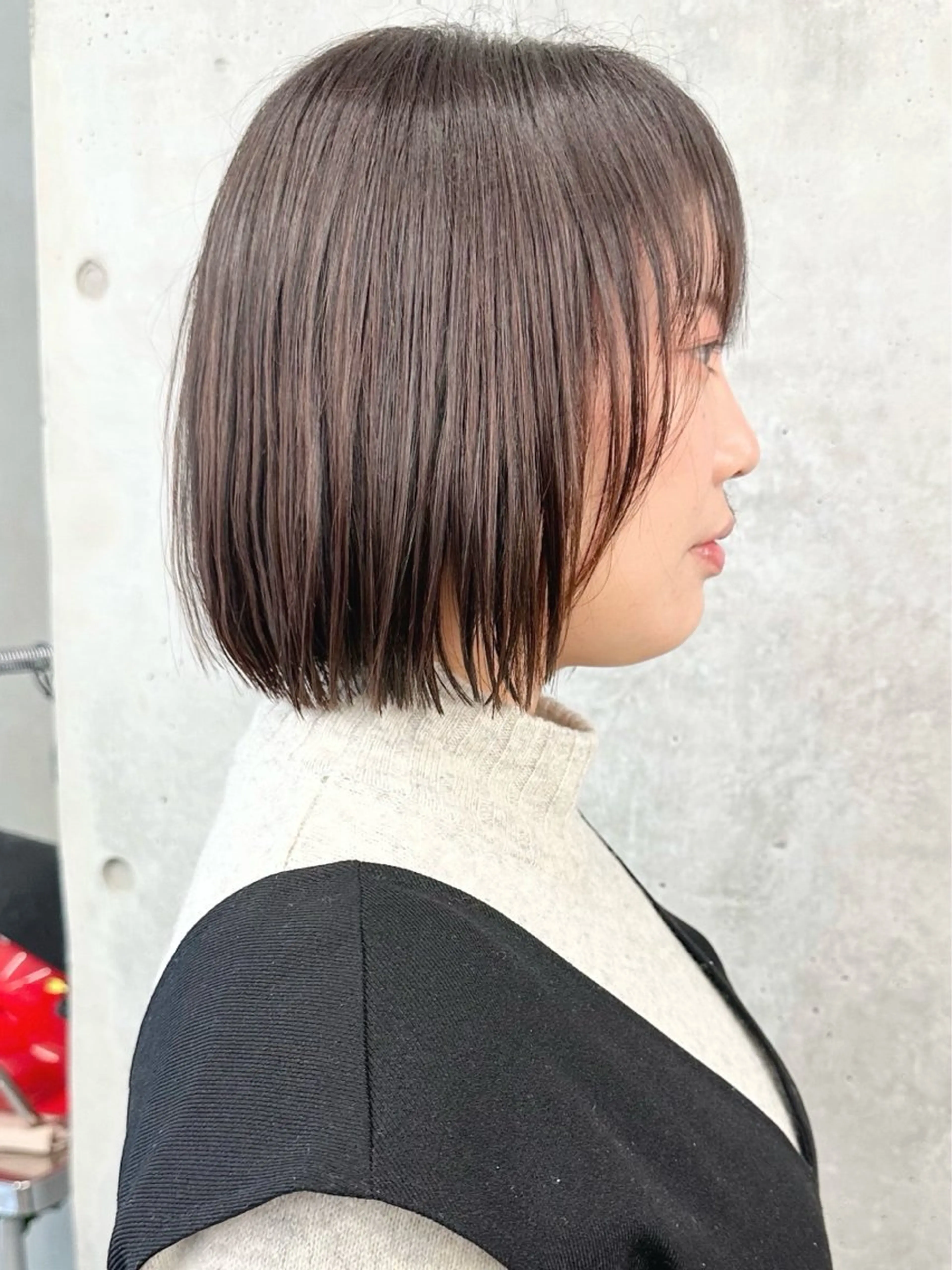 ミディアム 小顔ボブ/お悩み解決 /ボブパーマ/とういのヘアスタイル