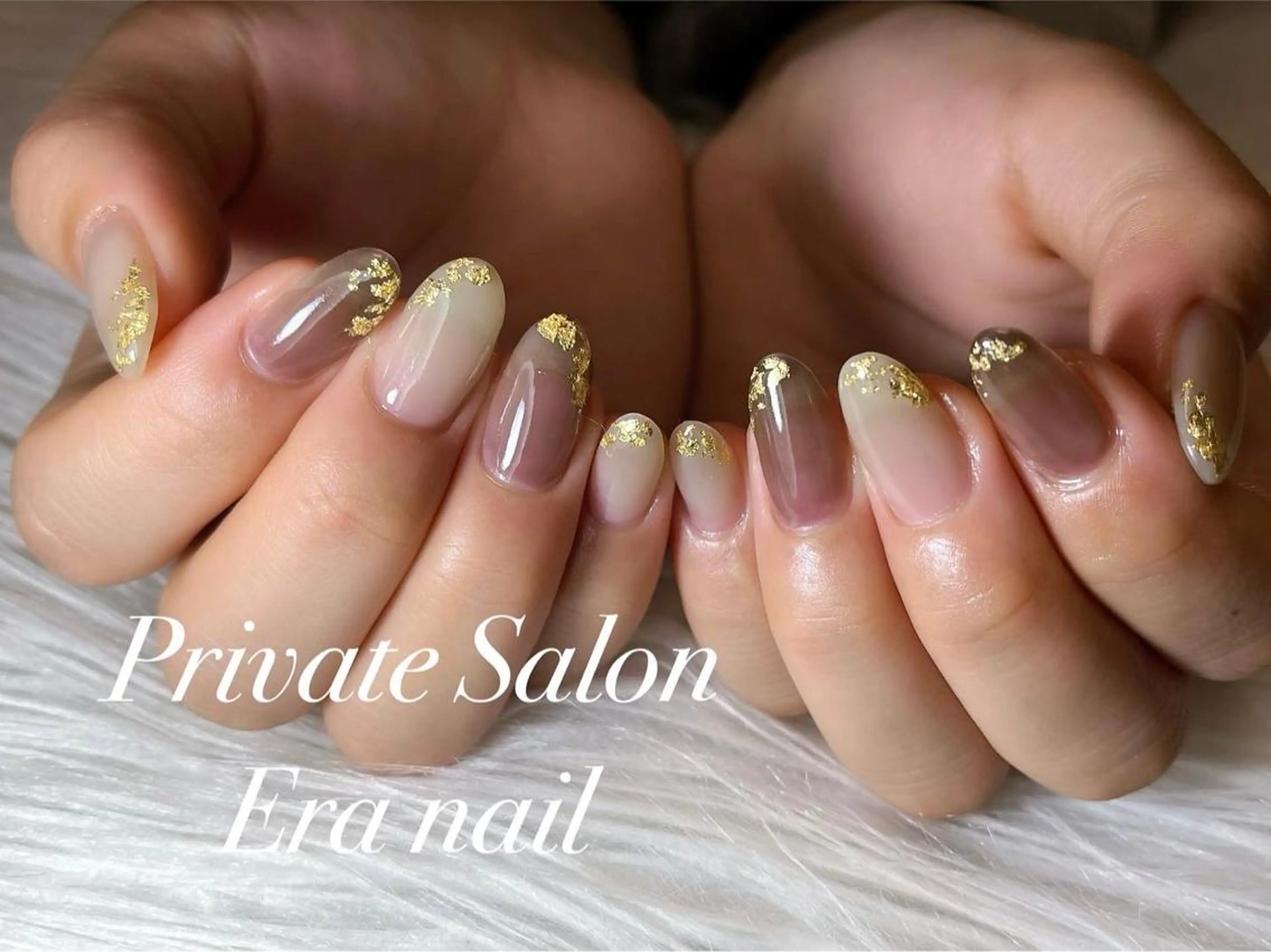 ネイル ゴールド ワンカラーネイル ハンドネイル Era nailのネイルデザイン