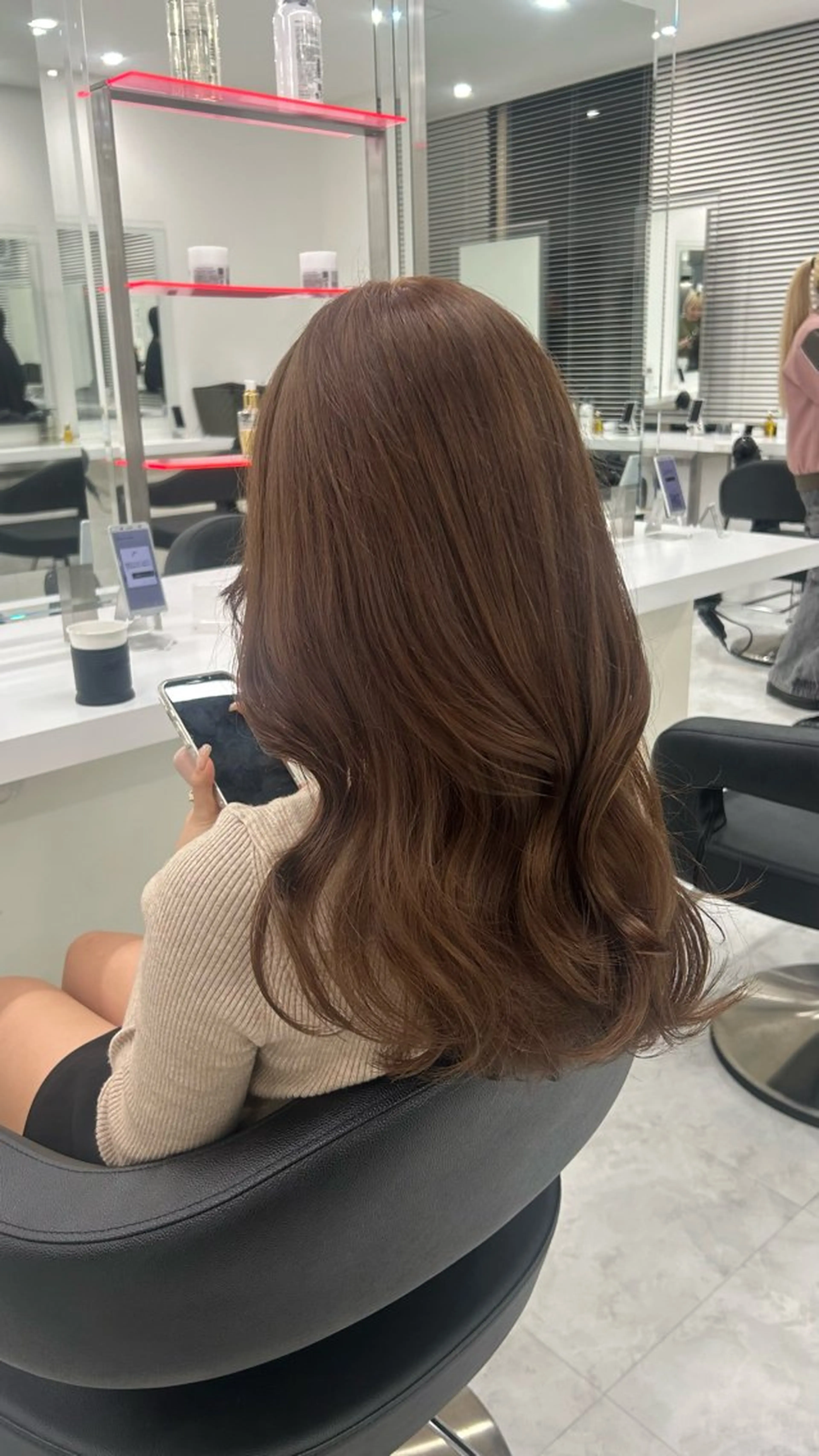 ロング カラー パーマ ヘアアレンジ メンズ キッズ ヘアカラー 🩶盛れ✖️韓国ヘア 🩶Himari🎀のヘアスタイル