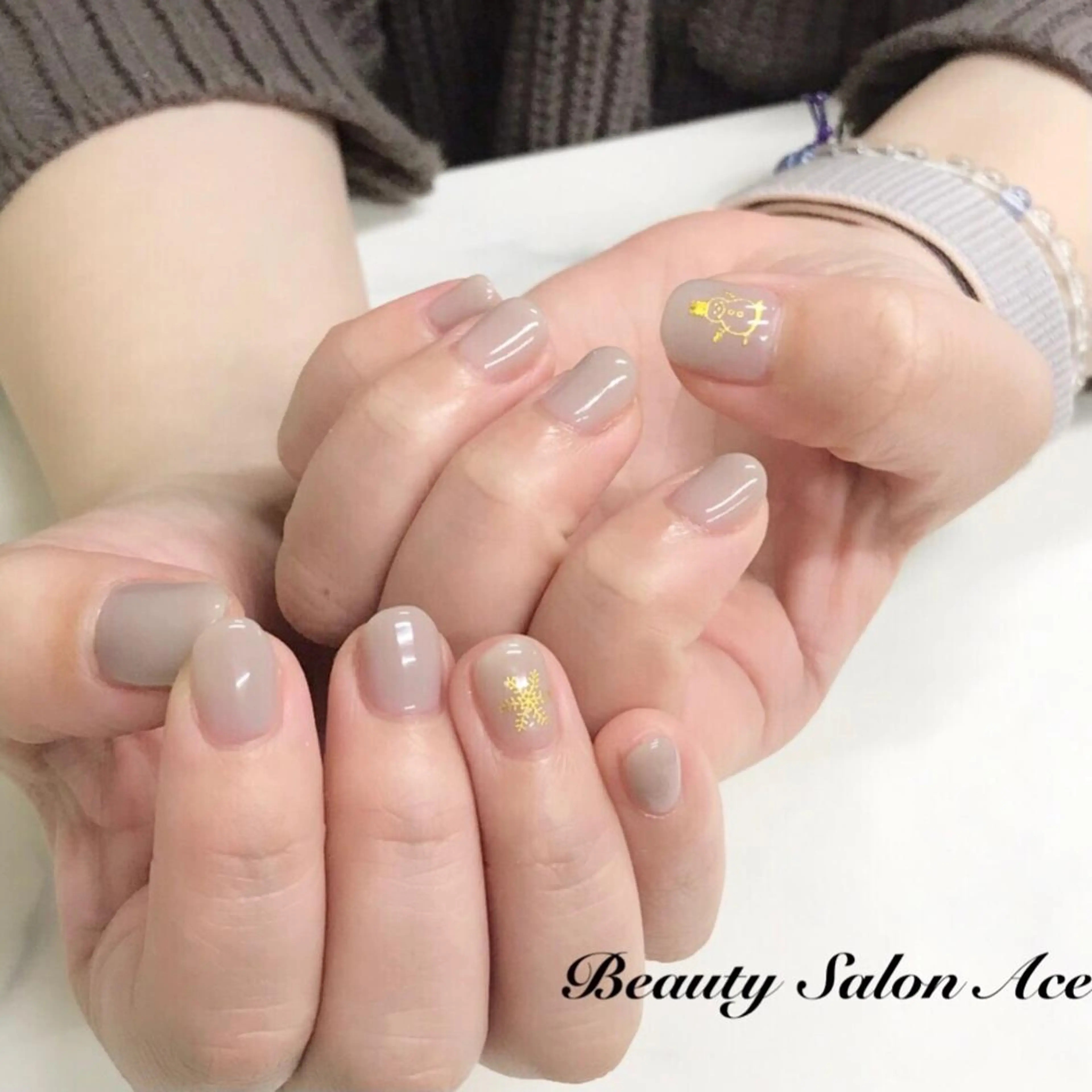 ネイル ワンカラーネイル Beauty Salon Ace（ネイルサロン　エース）所属・池袋フィルイン Ace♡長さだしのネイルデザイン