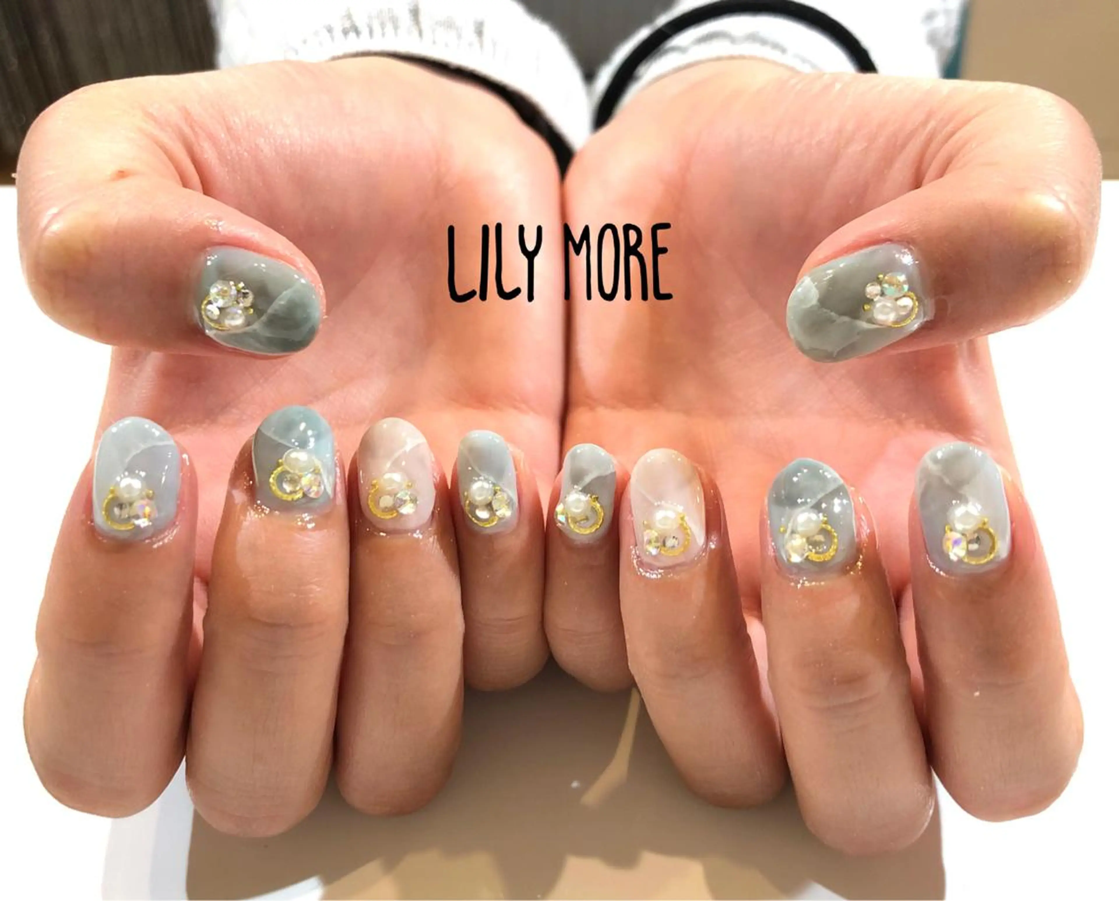 ネイル 大理石ネイル(マーブル) Lily closetのネイルデザイン