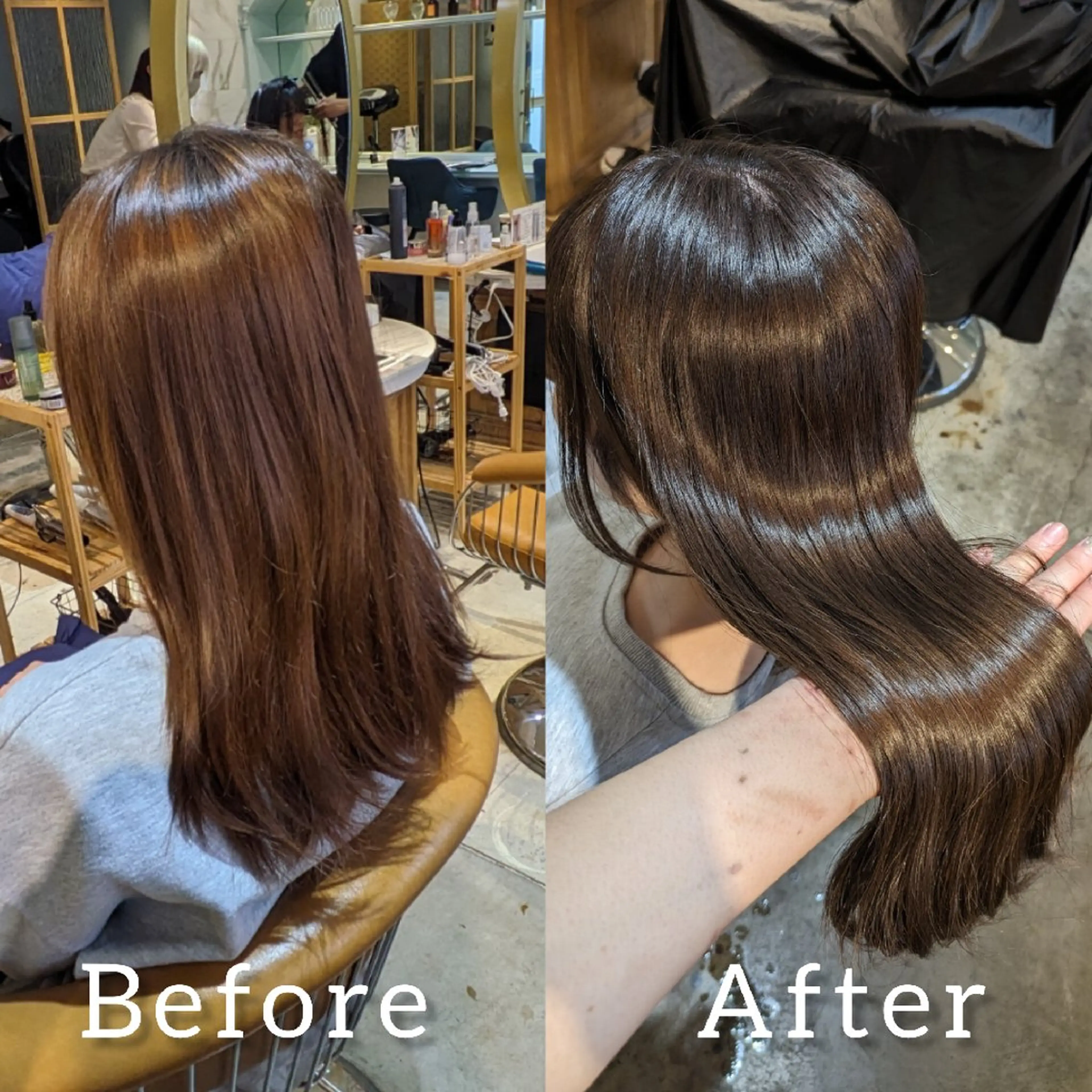 ロング カット ヘアカラー トリートメント ヘアセット 縮毛矯正/レイヤー 💎やまもとちひろのヘアスタイル