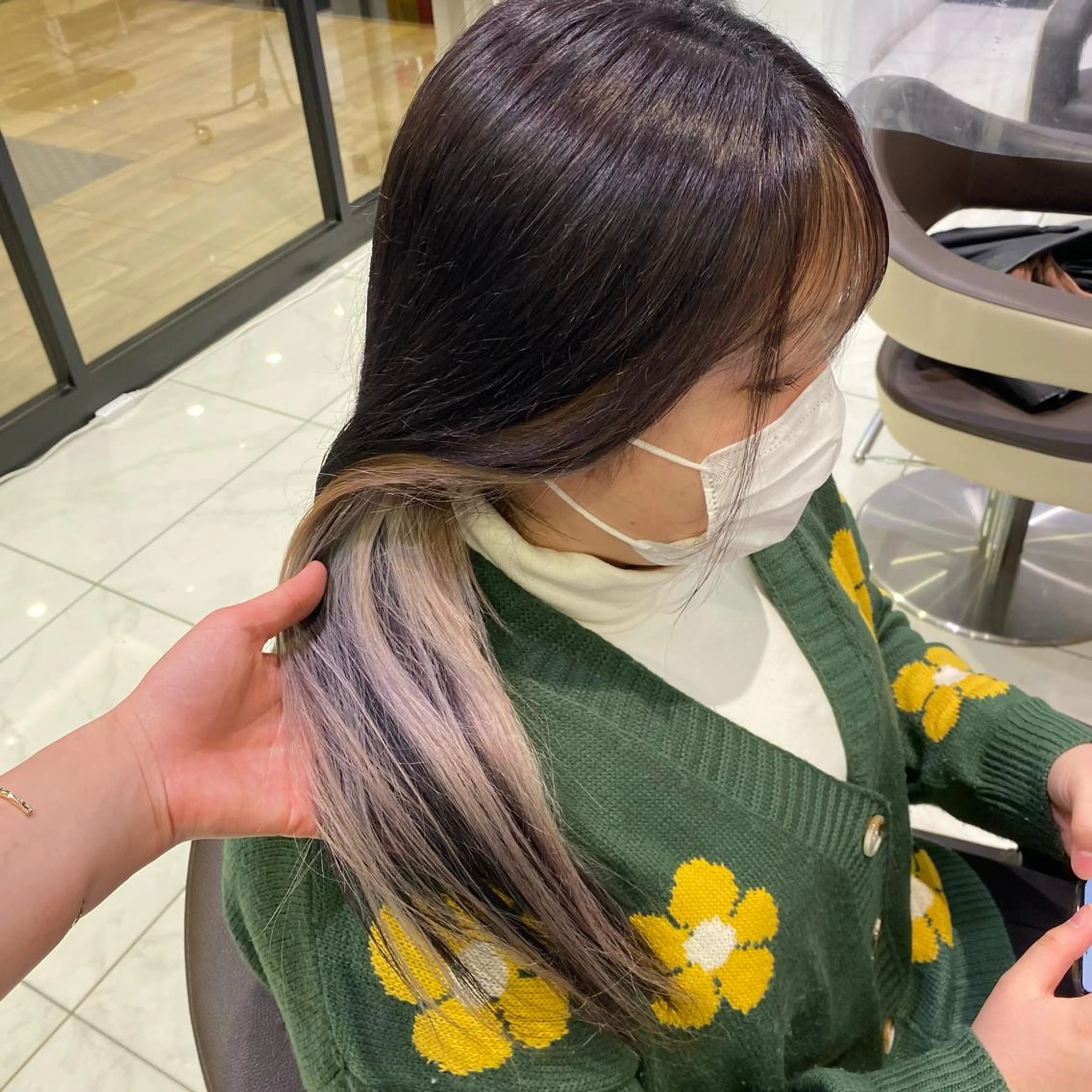 ロング カラー 飯田 みづきのヘアスタイル