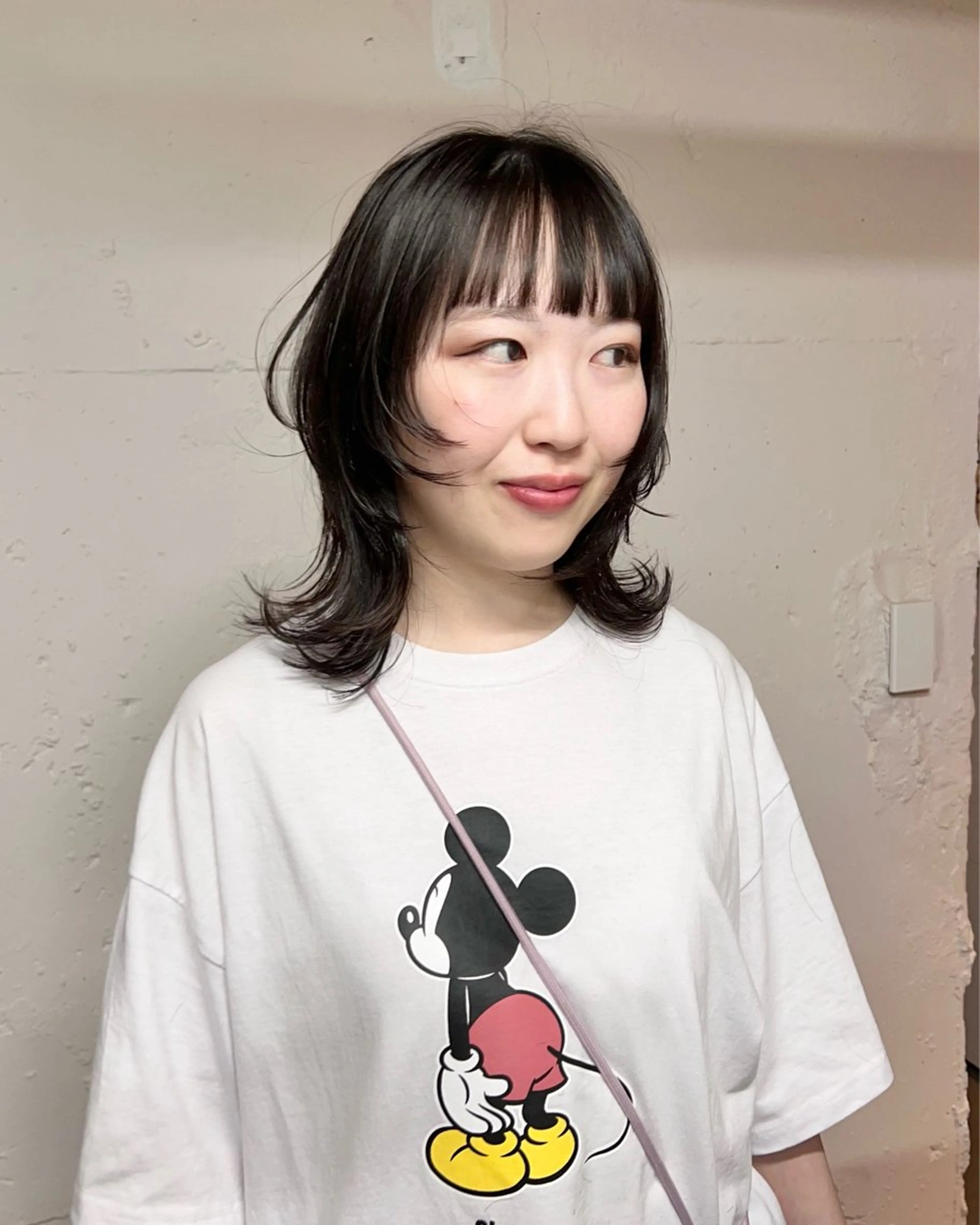 ミディアム カット ヘアカラー tokute Takahashiのヘアスタイル