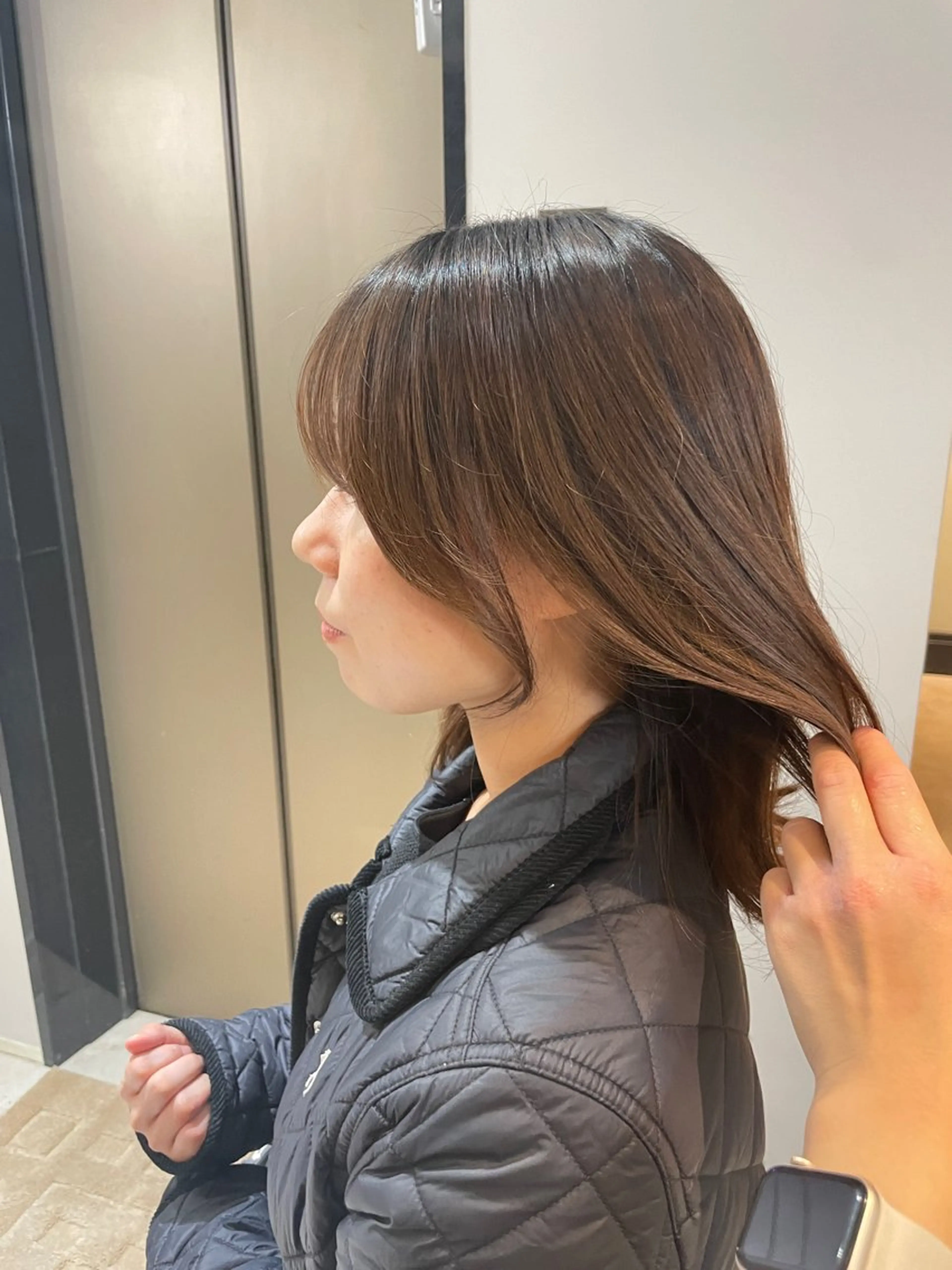 こだわりお顔まわりカット🫧🩵透け感カラーの写真