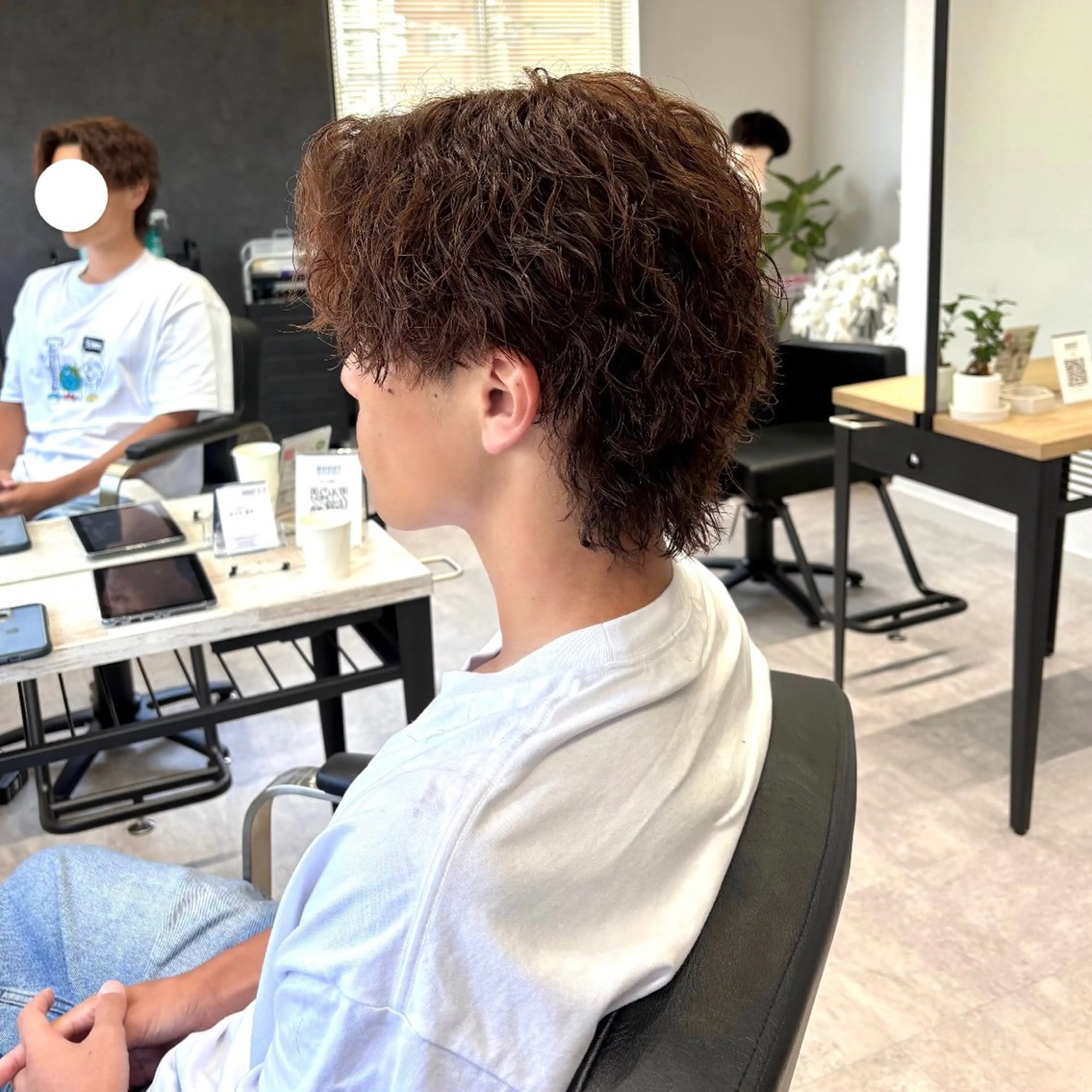 メンズ センターパート メンズパーマ 波巻きパーマ カット パーマ 浜松/メンズサロン/ Yuna🐈‍⬛🫧のヘアスタイル