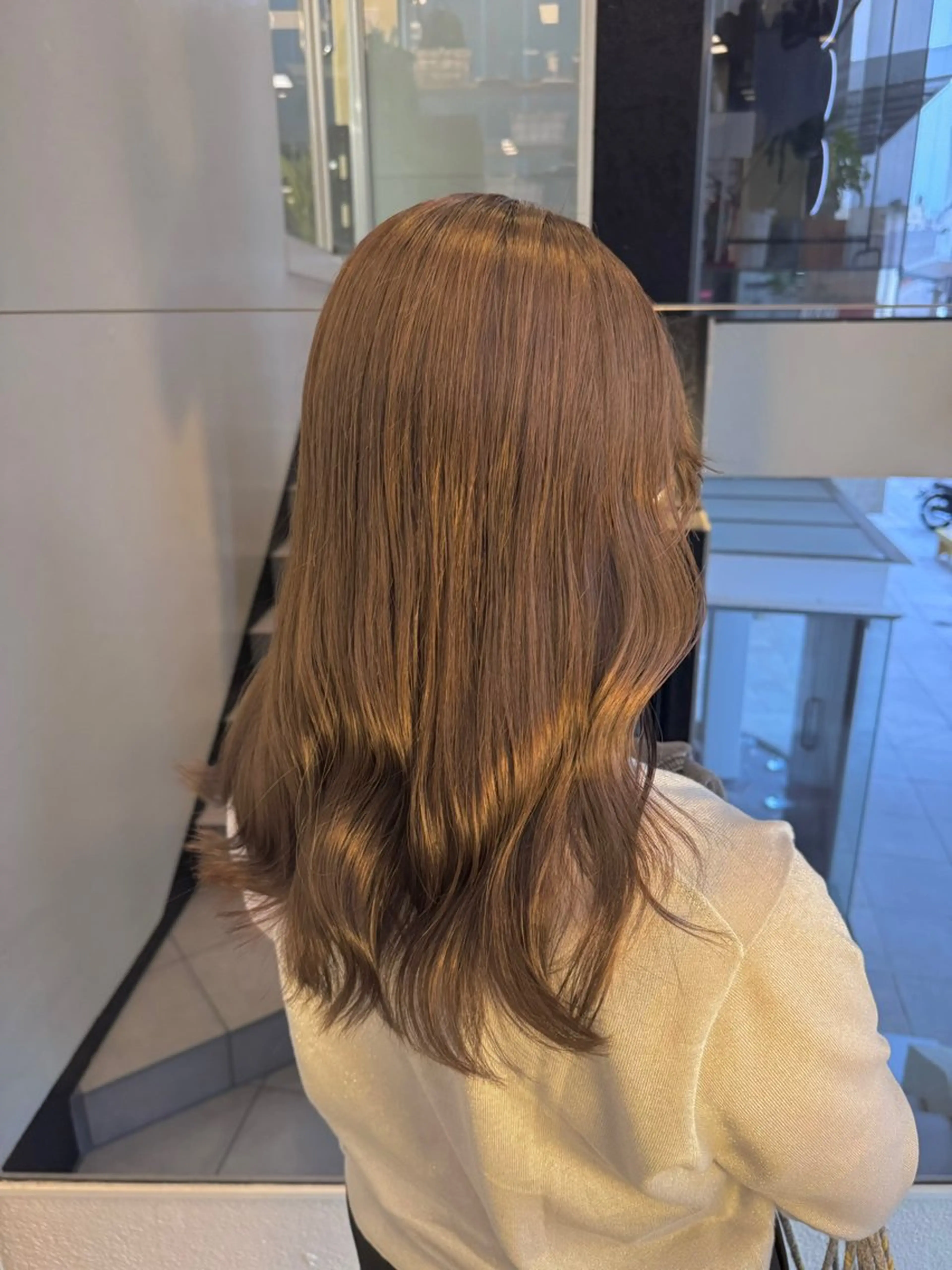 ミディアム カラー カット ヘアカラー KOHNO/ブリーチ なし/透明感カラーのヘアスタイル