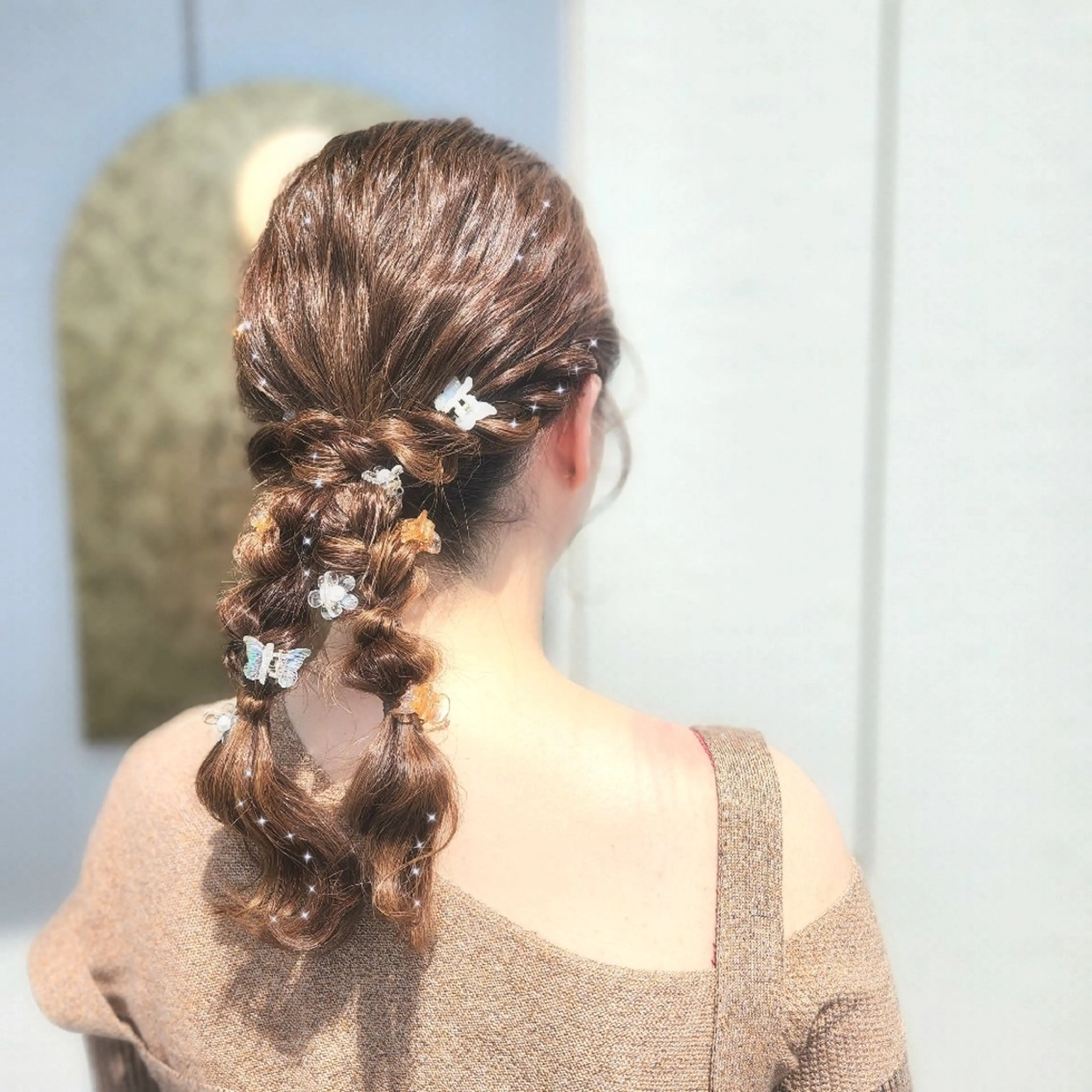 ヘアアレンジ ヘアセット O.hair designers所属・シールエクステ🎀 ホシノ🕒ユウカのヘアスタイル