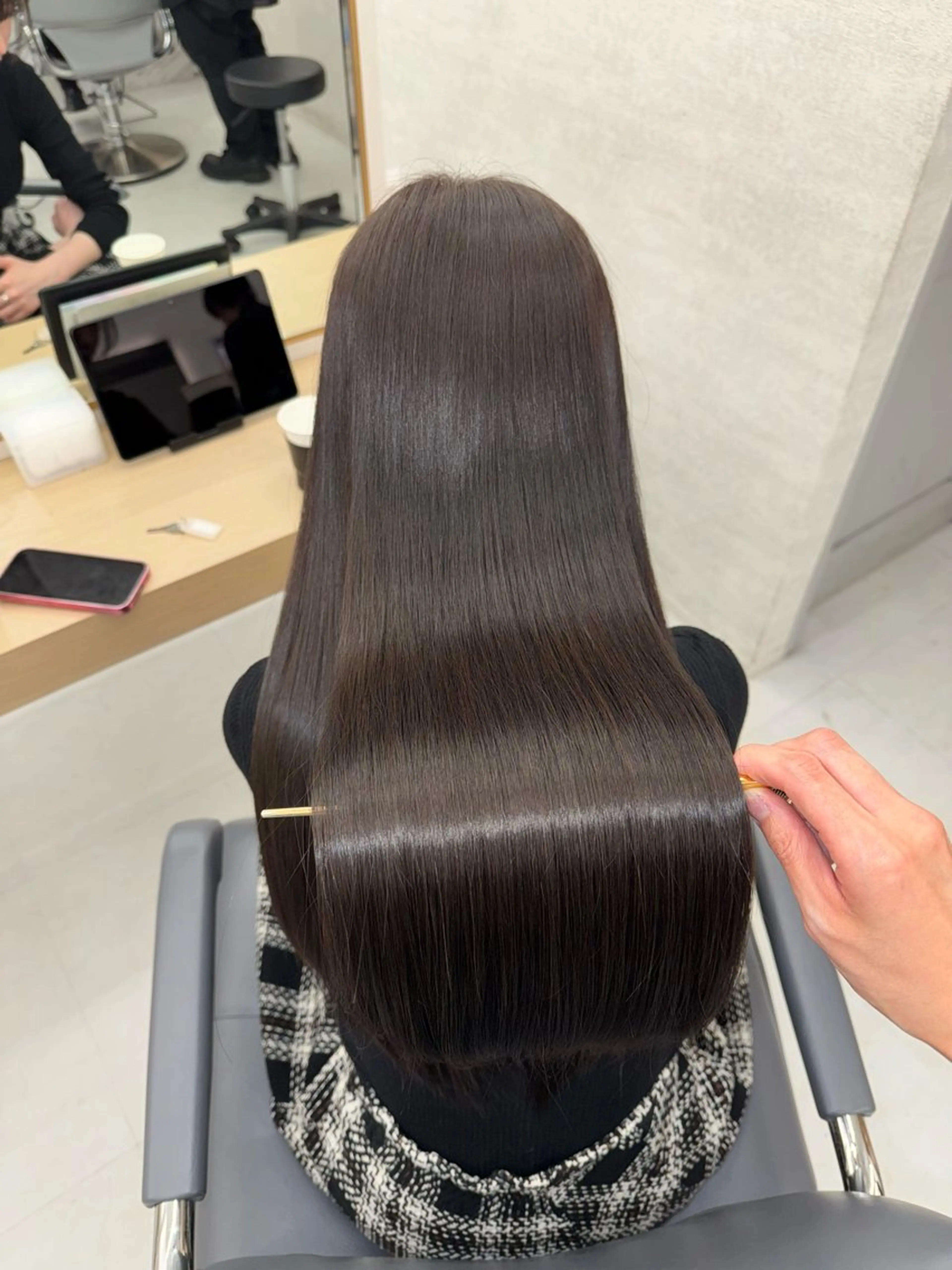 ロング ヘアカラー トリートメント ヘッドスパ 韓国/アイドルヘア 🎀みづきのヘアスタイル