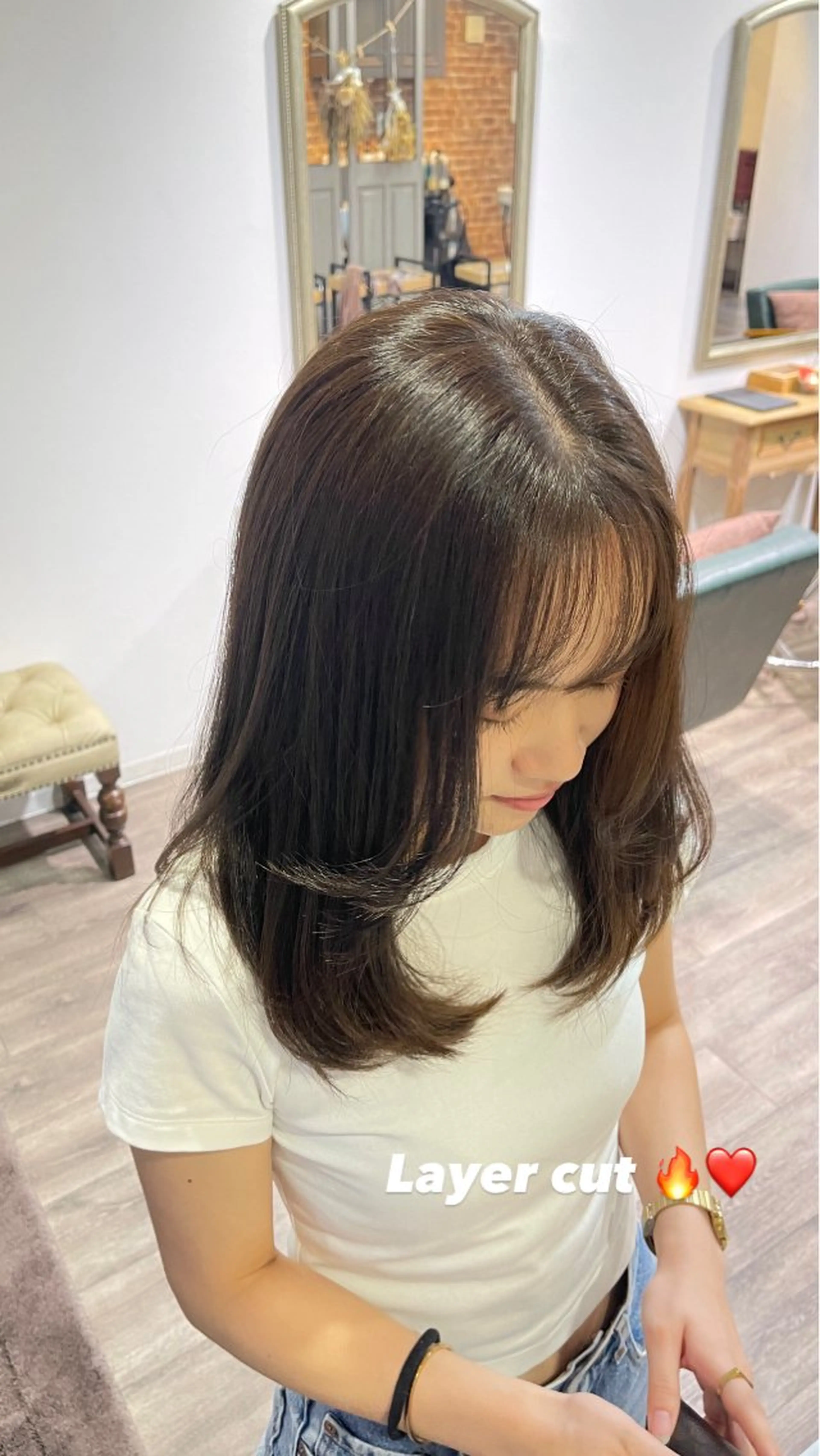 セミロング カラー ヘアカラー Felice Erikaのヘアスタイル