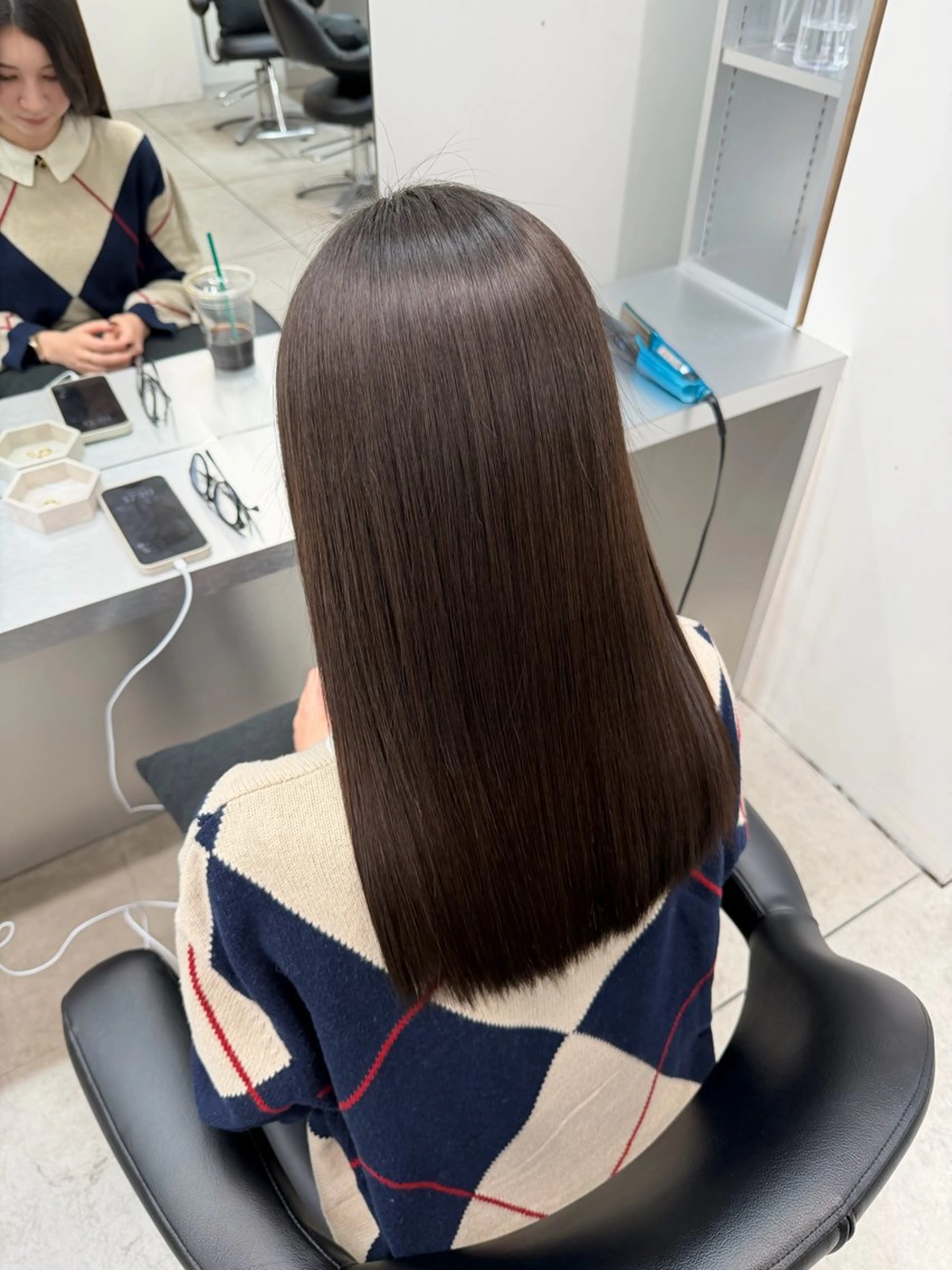 ロング カット 縮毛矯正 トリートメント 艶髪/縮毛矯正/ Core mikuaのヘアスタイル