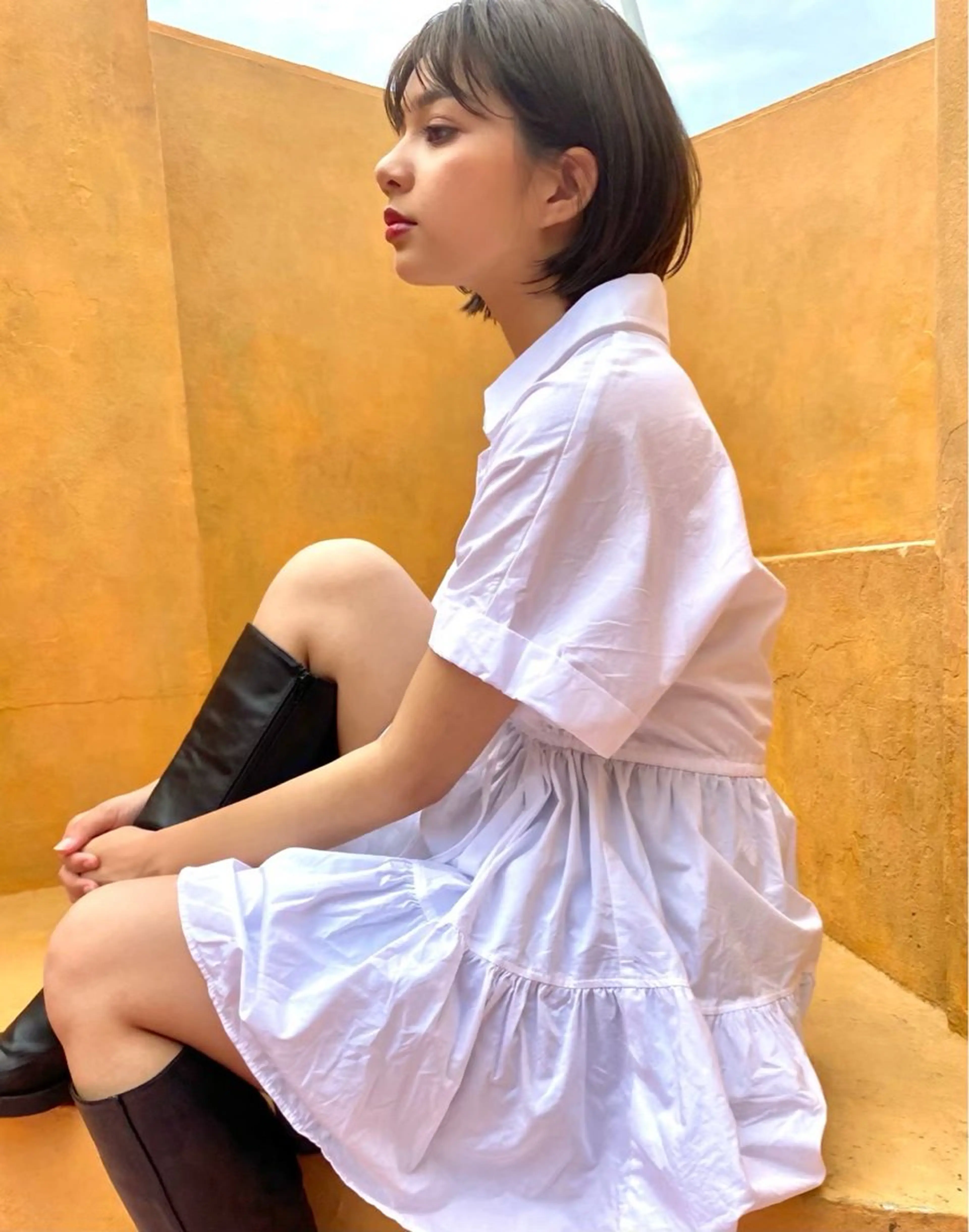 ミディアム カット Momo/ショート /ハンサムショートのヘアスタイル